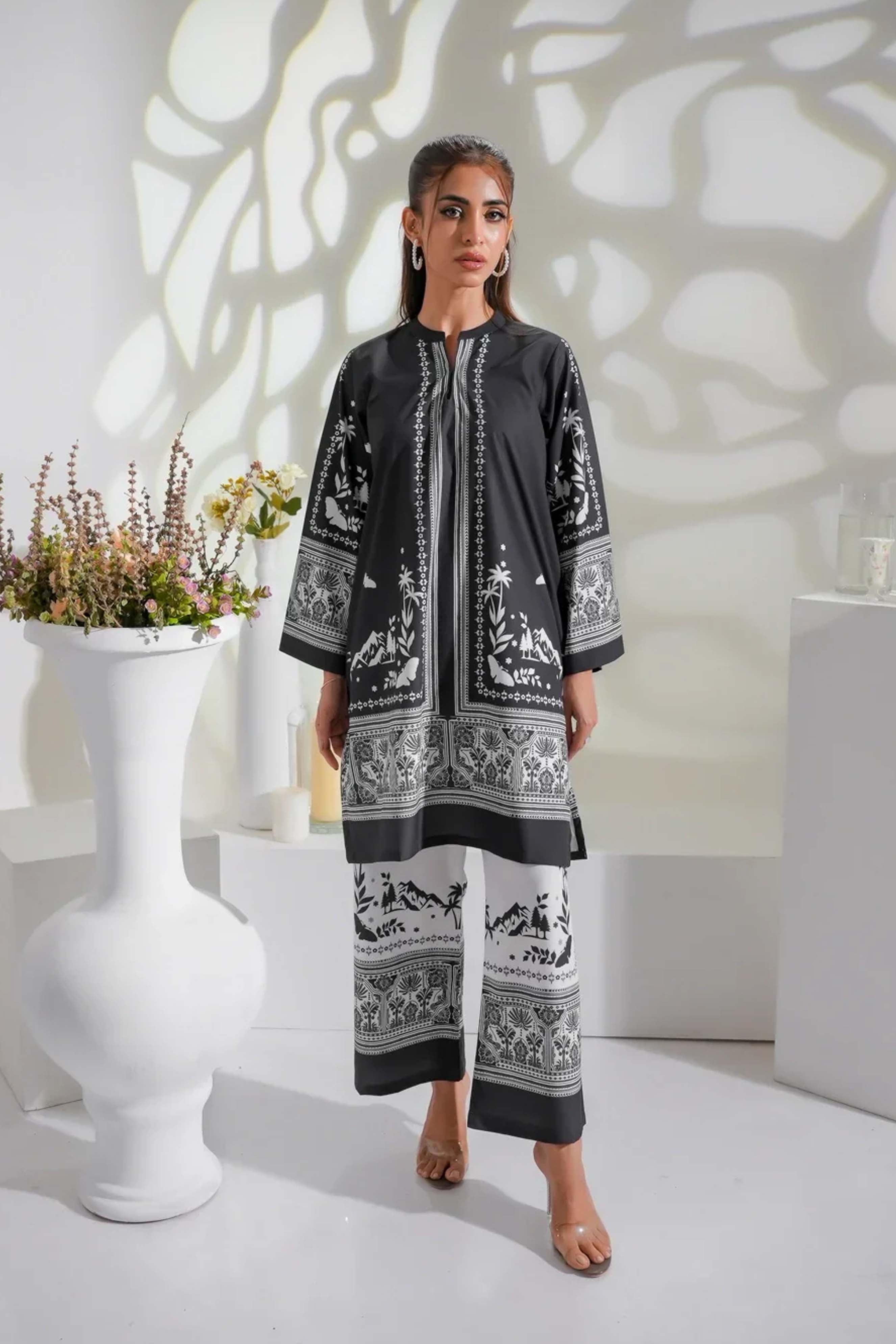Unstitched 2pcs Digital Printed Set - UN-819