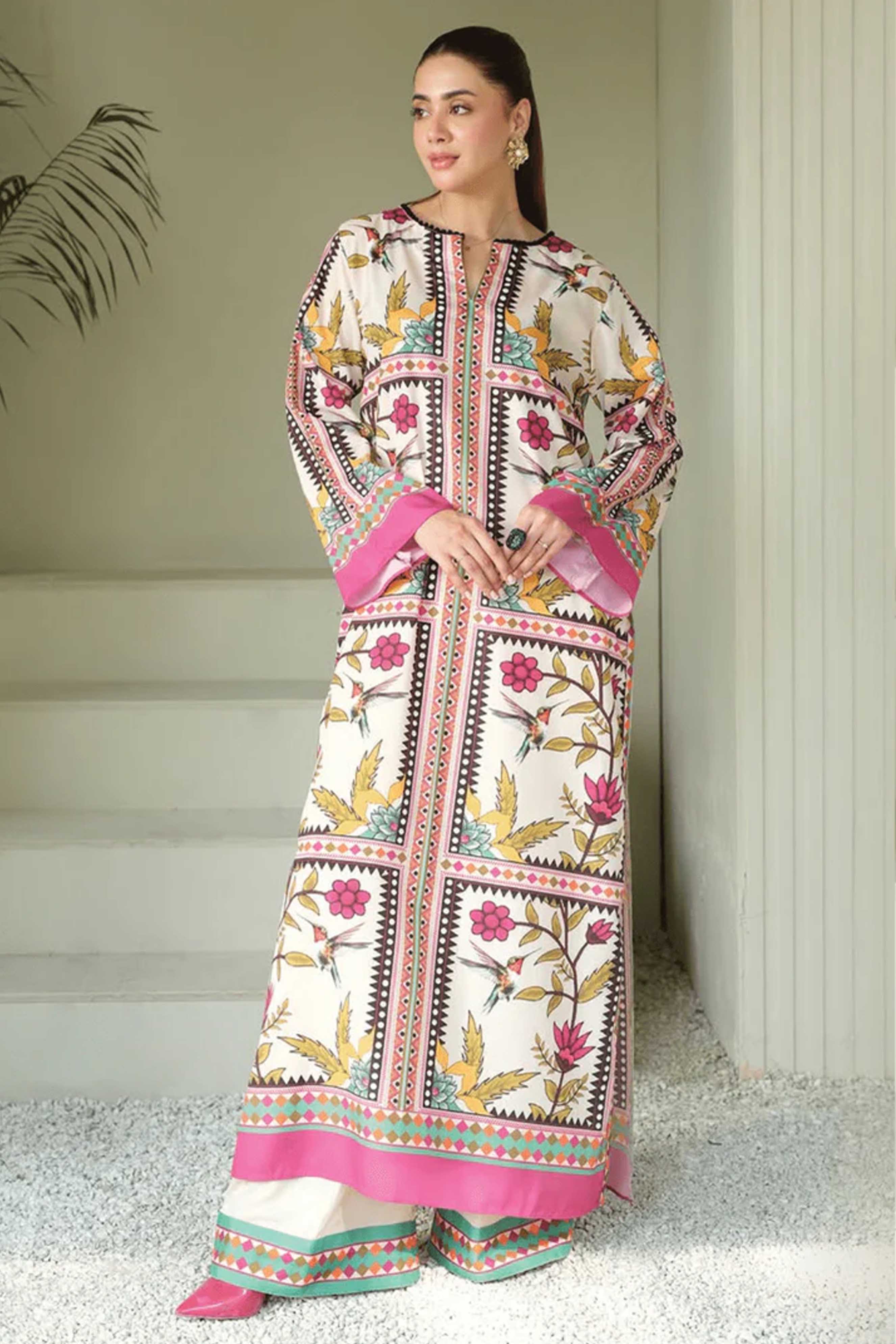 Unstitched 2pcs Digital Printed Set - UN-823