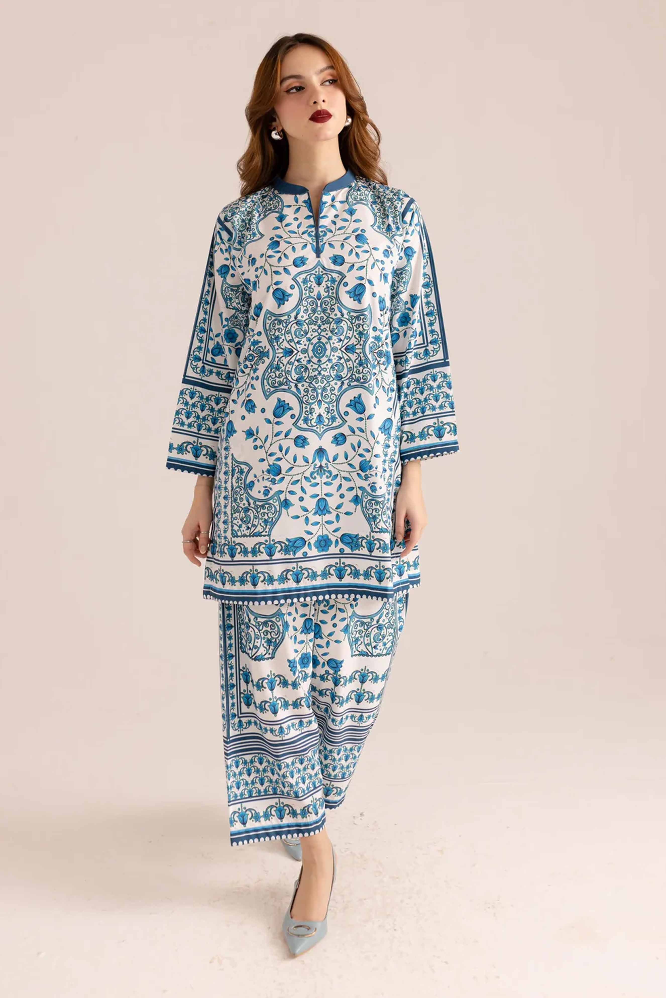 Unstitched 2pcs Digital Printed Set - UN-824