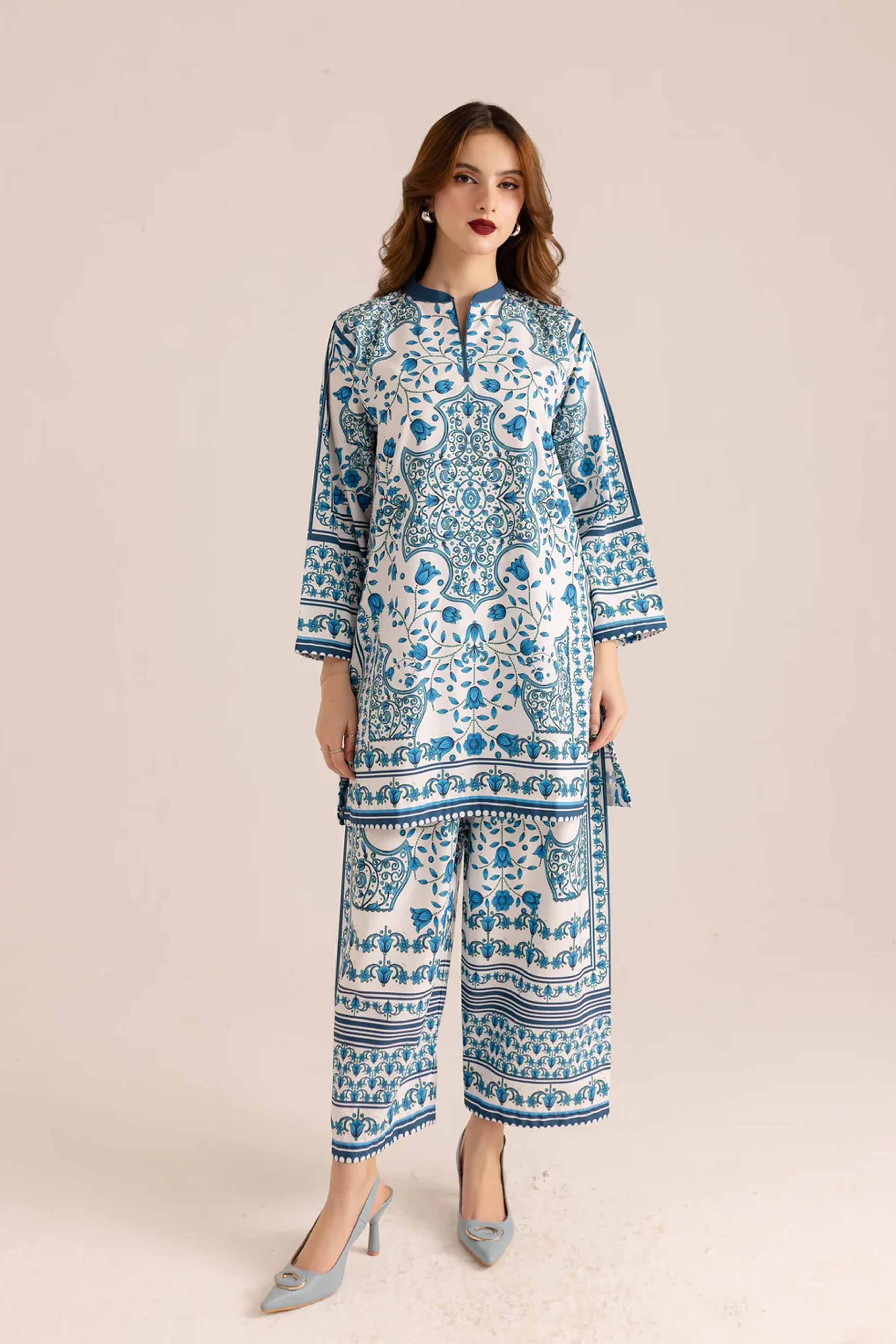 Unstitched 2pcs Digital Printed Set - UN-824