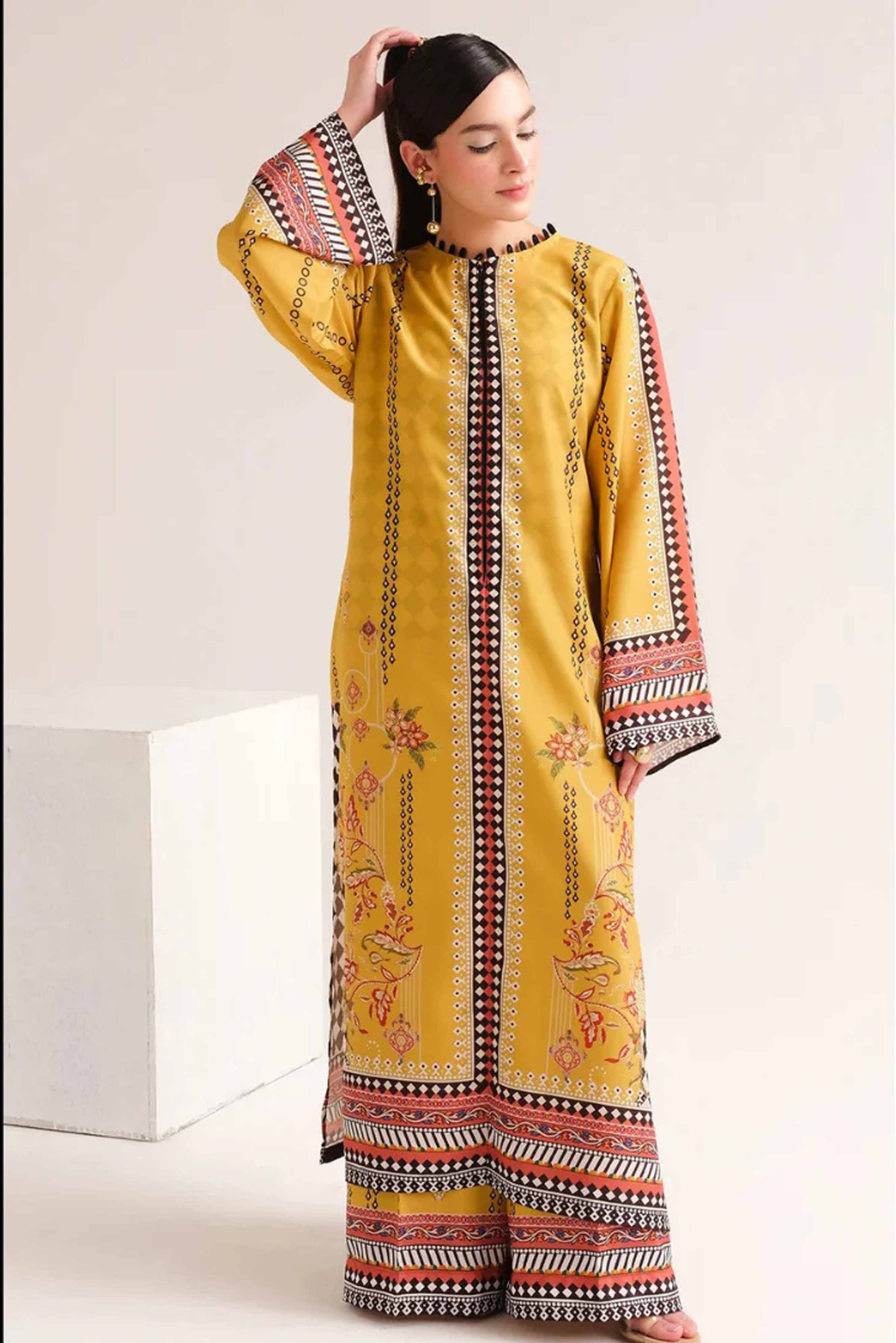 Unstitched 2pcs Digital Printed Set - UN-825