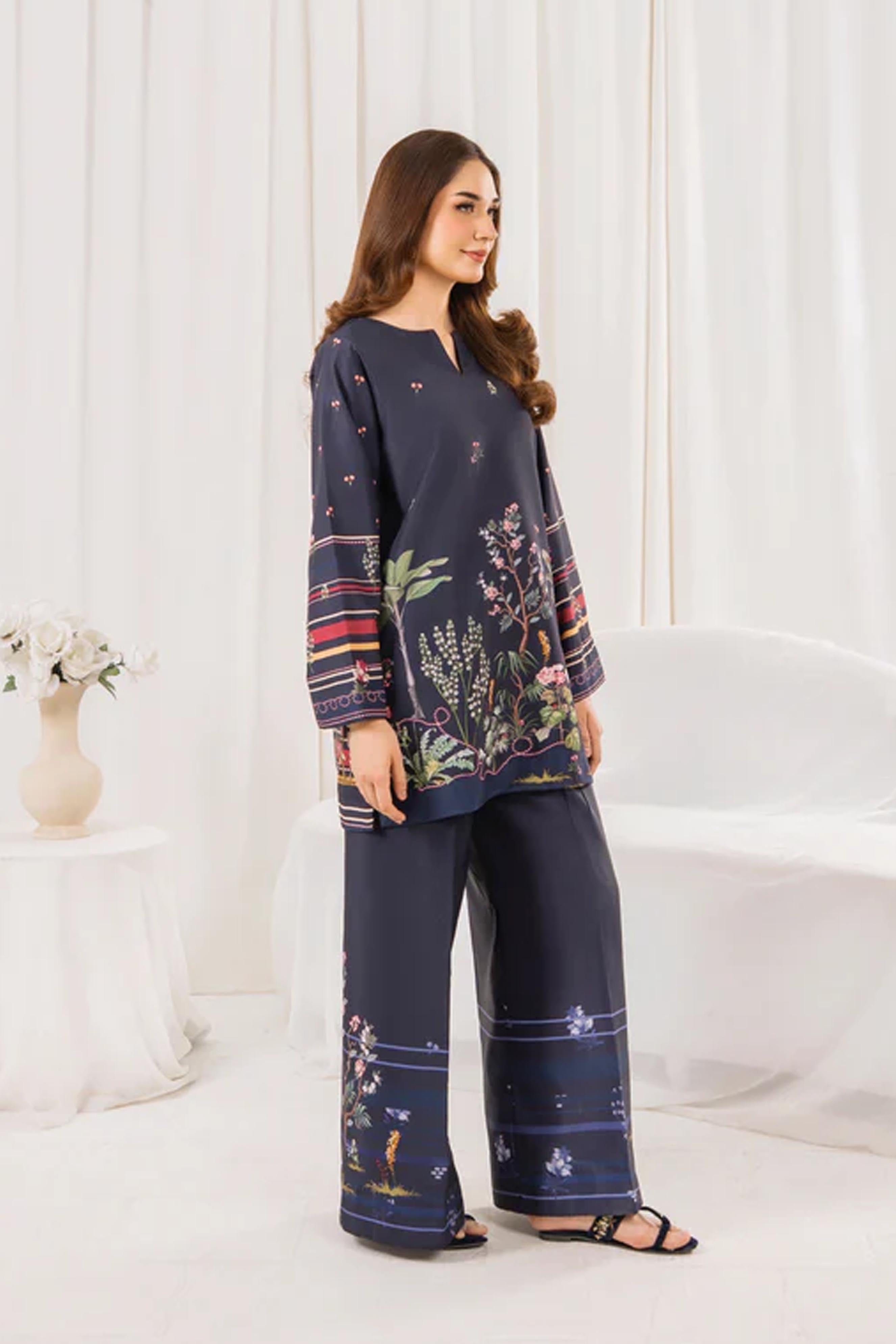 Unstitched 2pcs Digital Printed Set - UN-831
