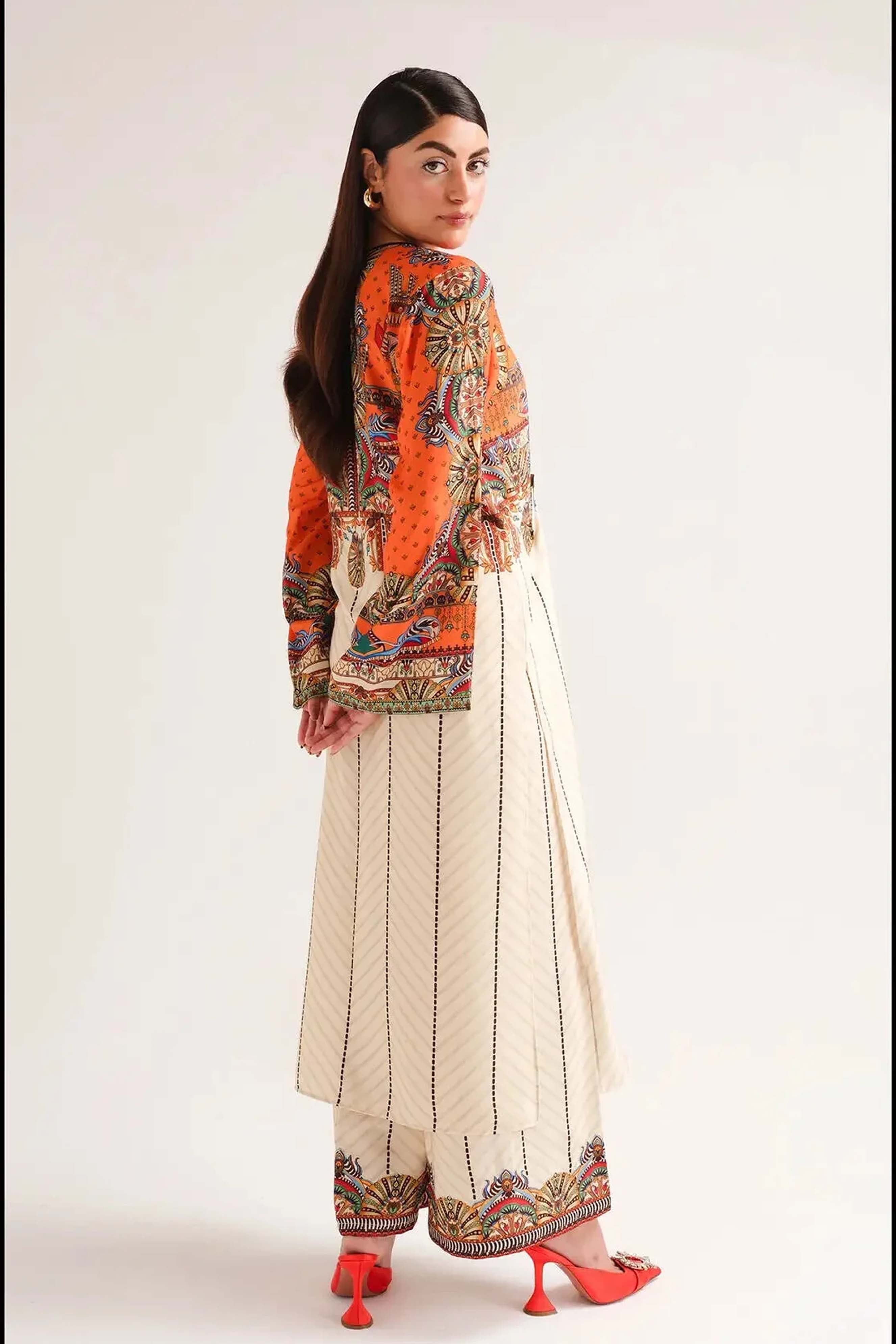 Best Seller Digital Printed Dress 2Pcs - 835