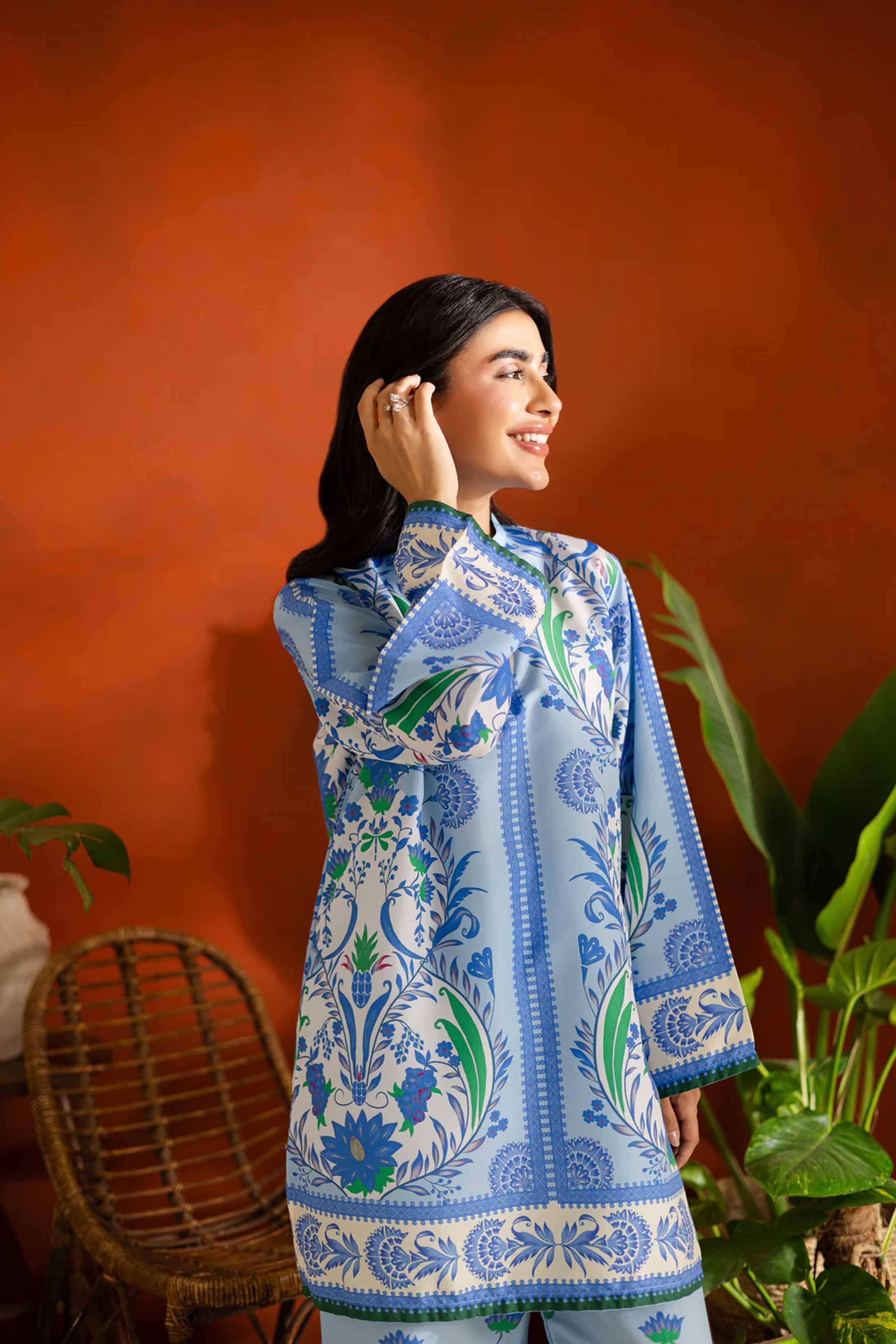 Digital Printed Dress 2PC - 839