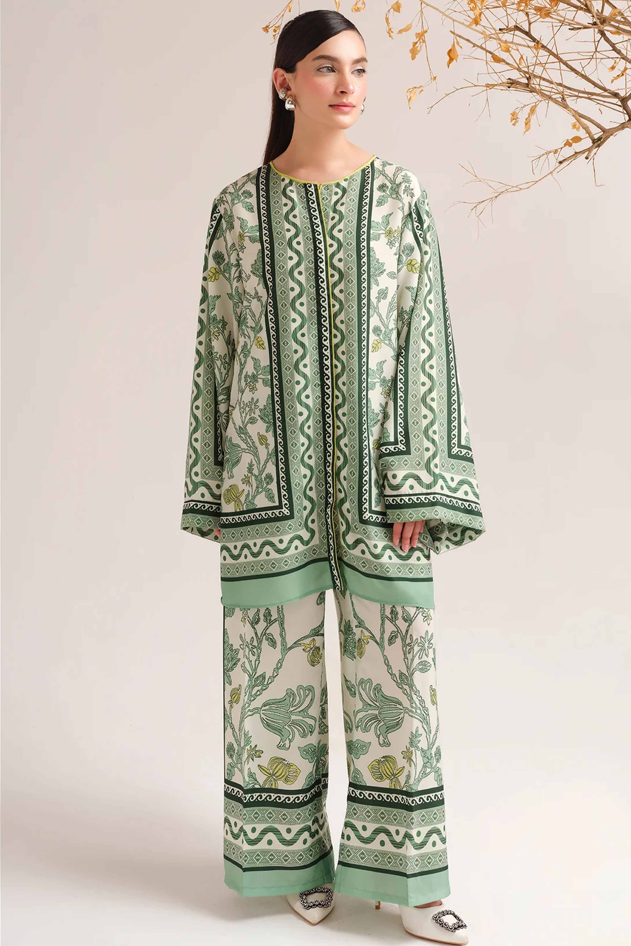 Digital Printed Dress 2PC - 843