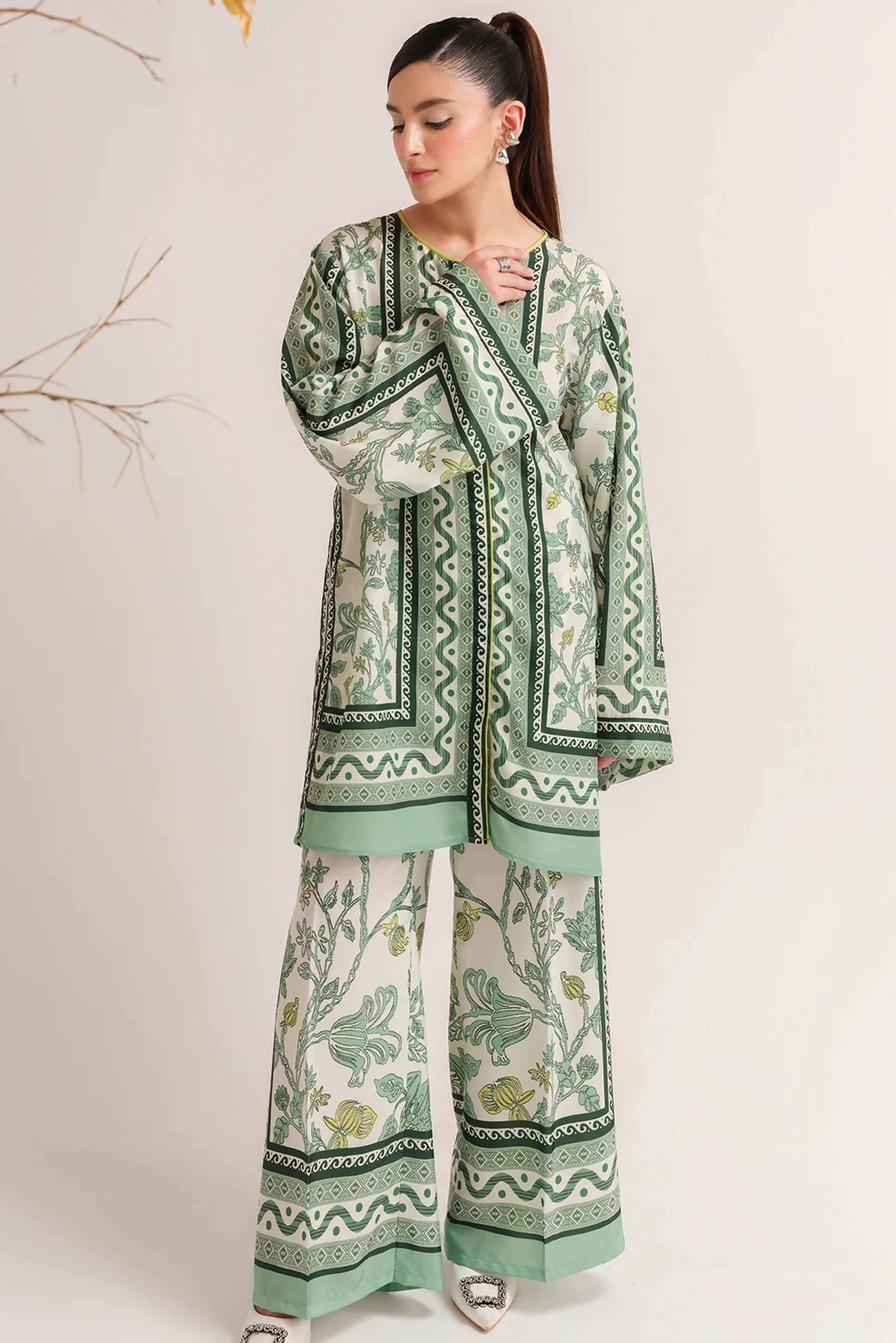 Digital Printed Dress 2PC - 843