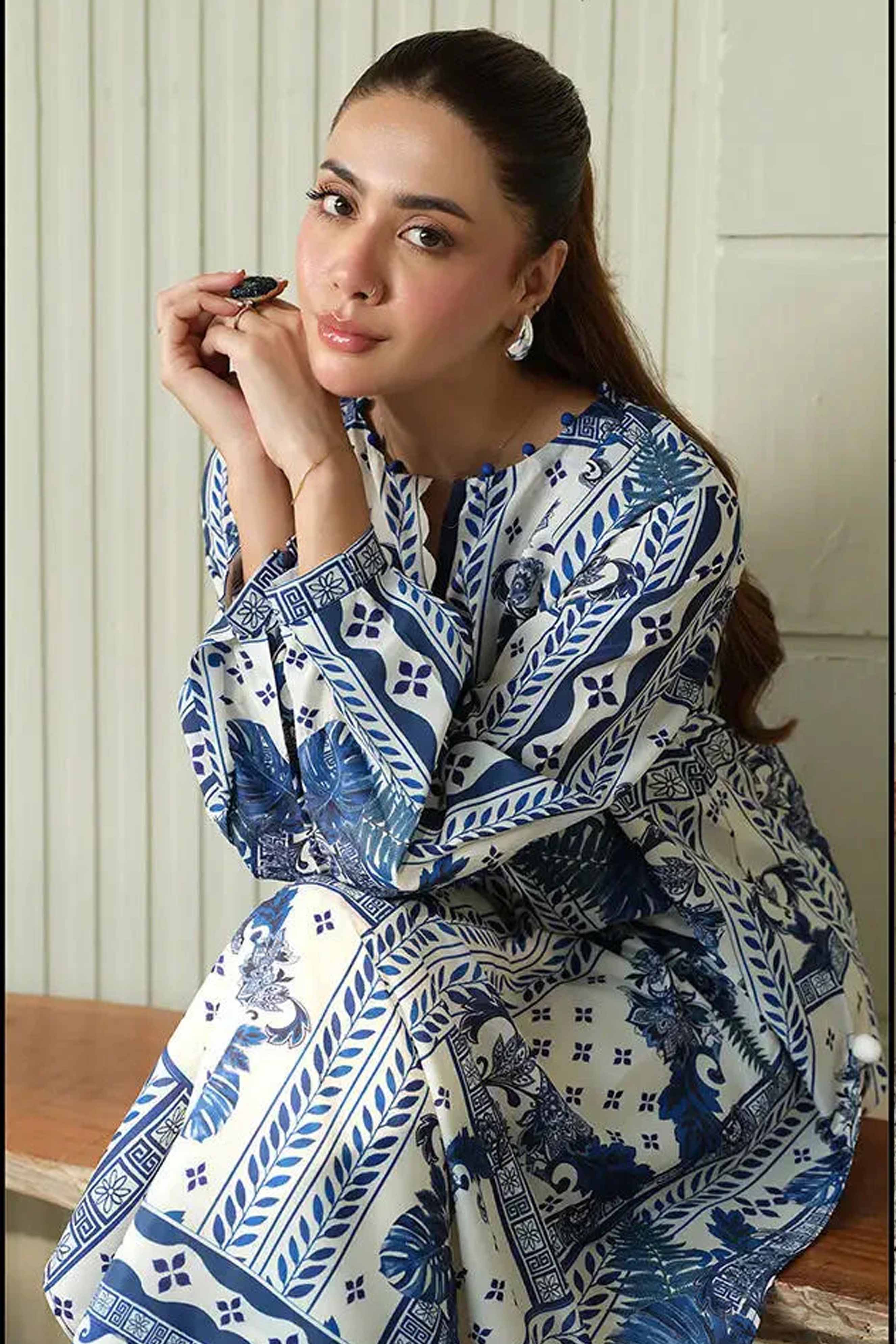 Digital Printed Dress 2PC - 844