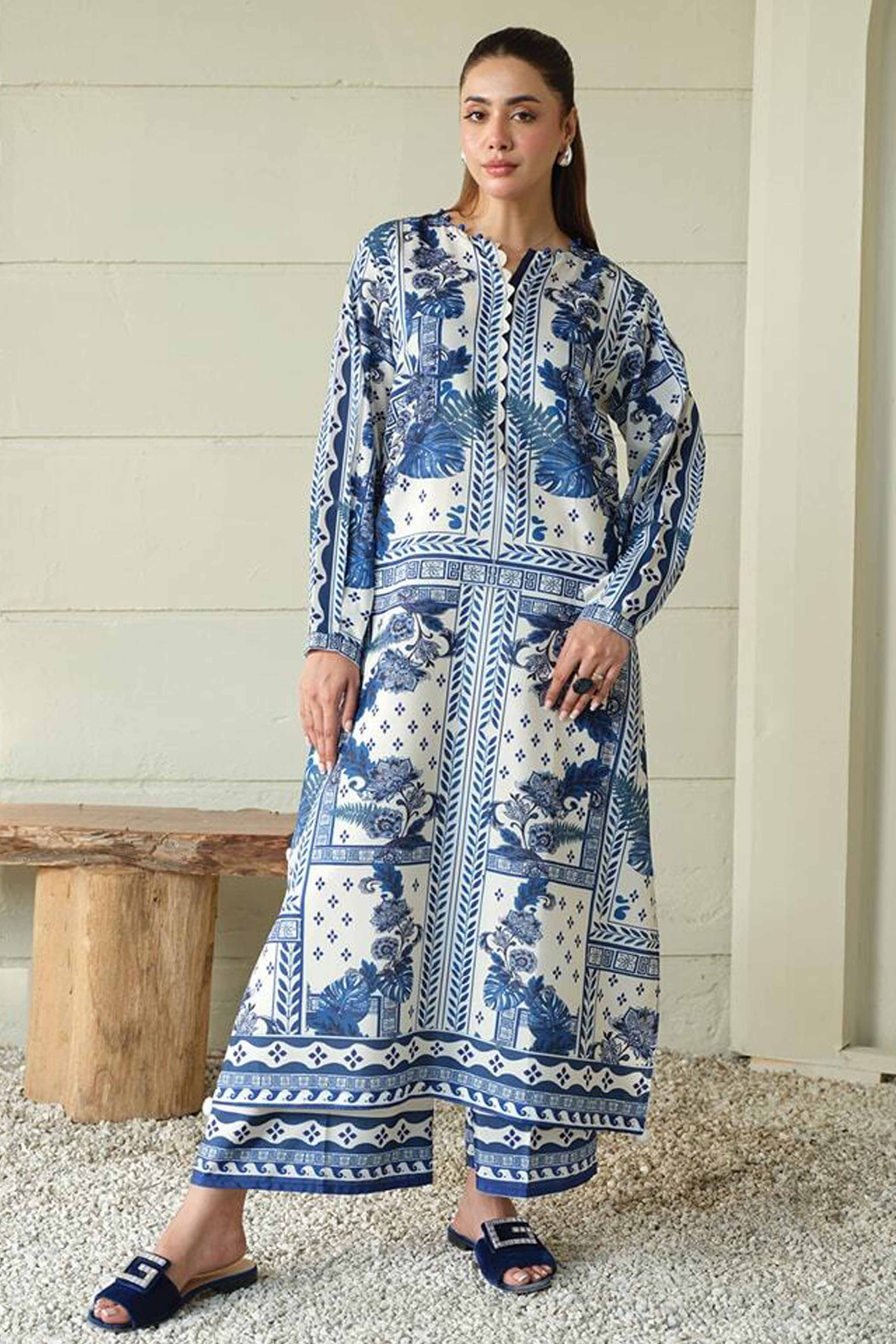 Digital Printed Dress 2PC - 844