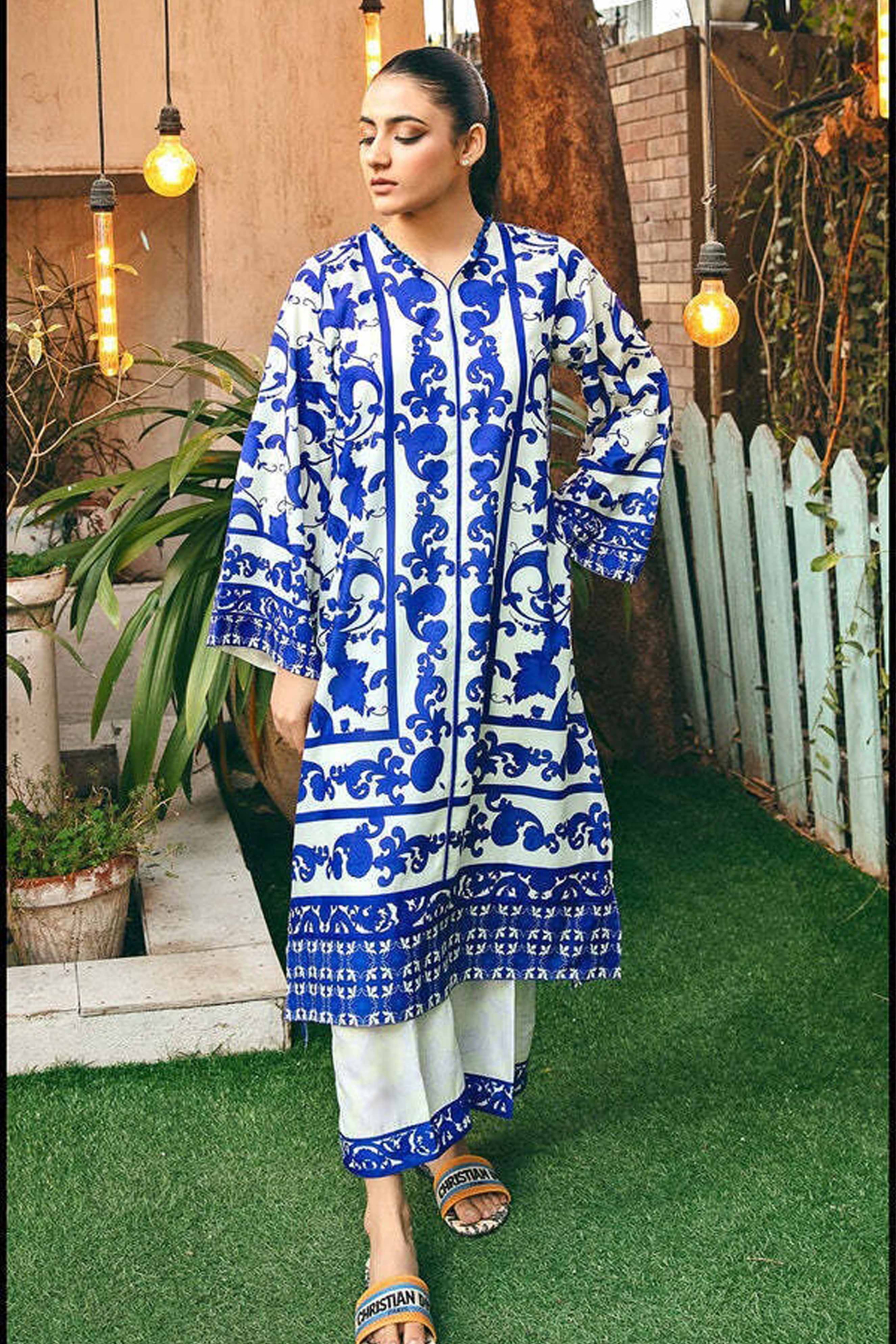 Digital Printed Dress 2PC - 846