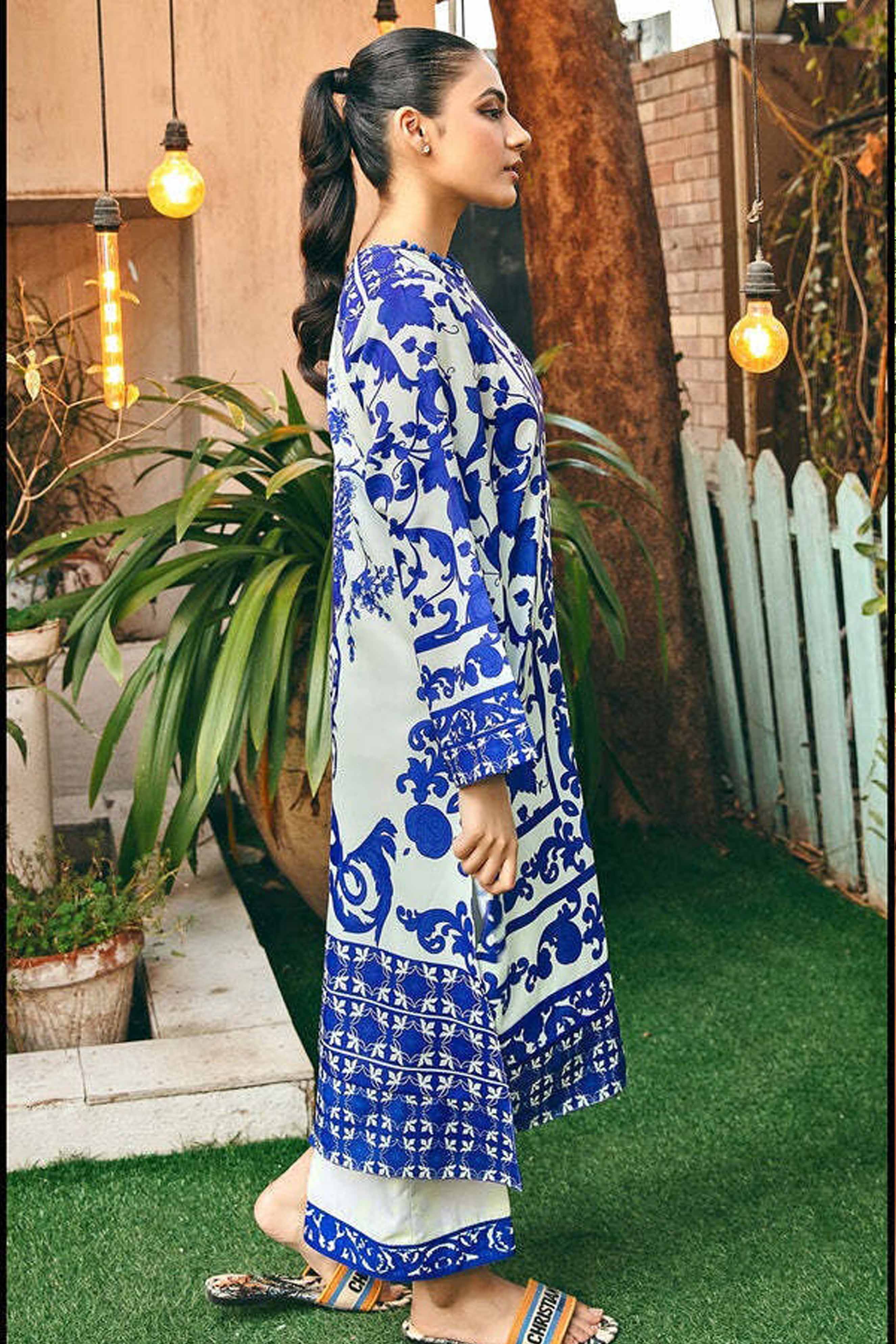 Digital Printed Dress 2PC - 846