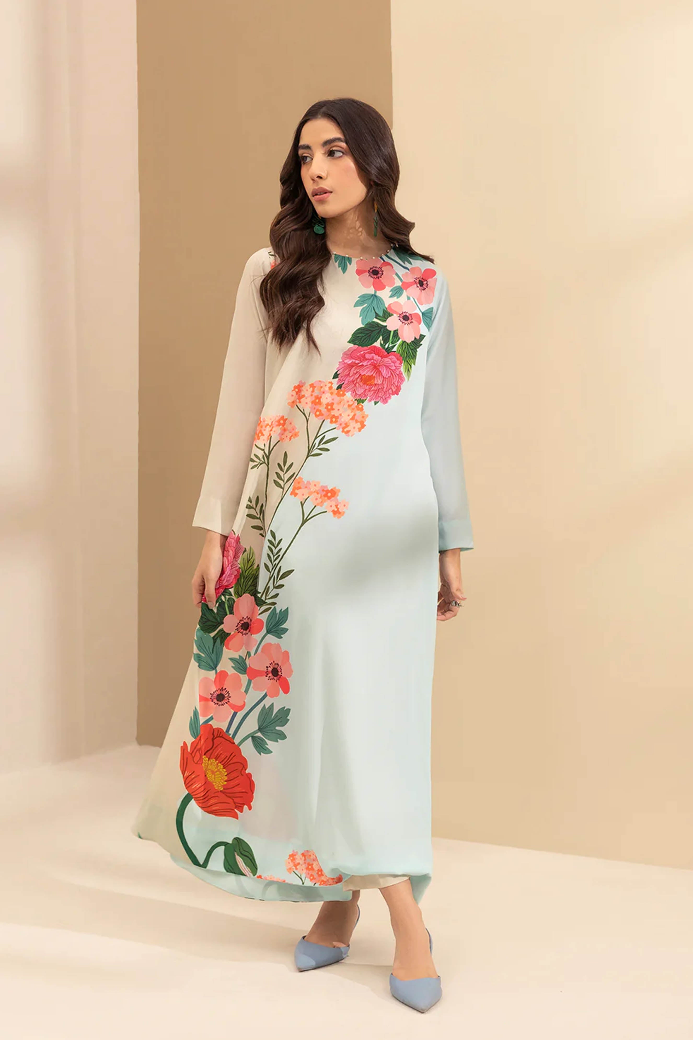 Digital Printed Dress 2PC - 849