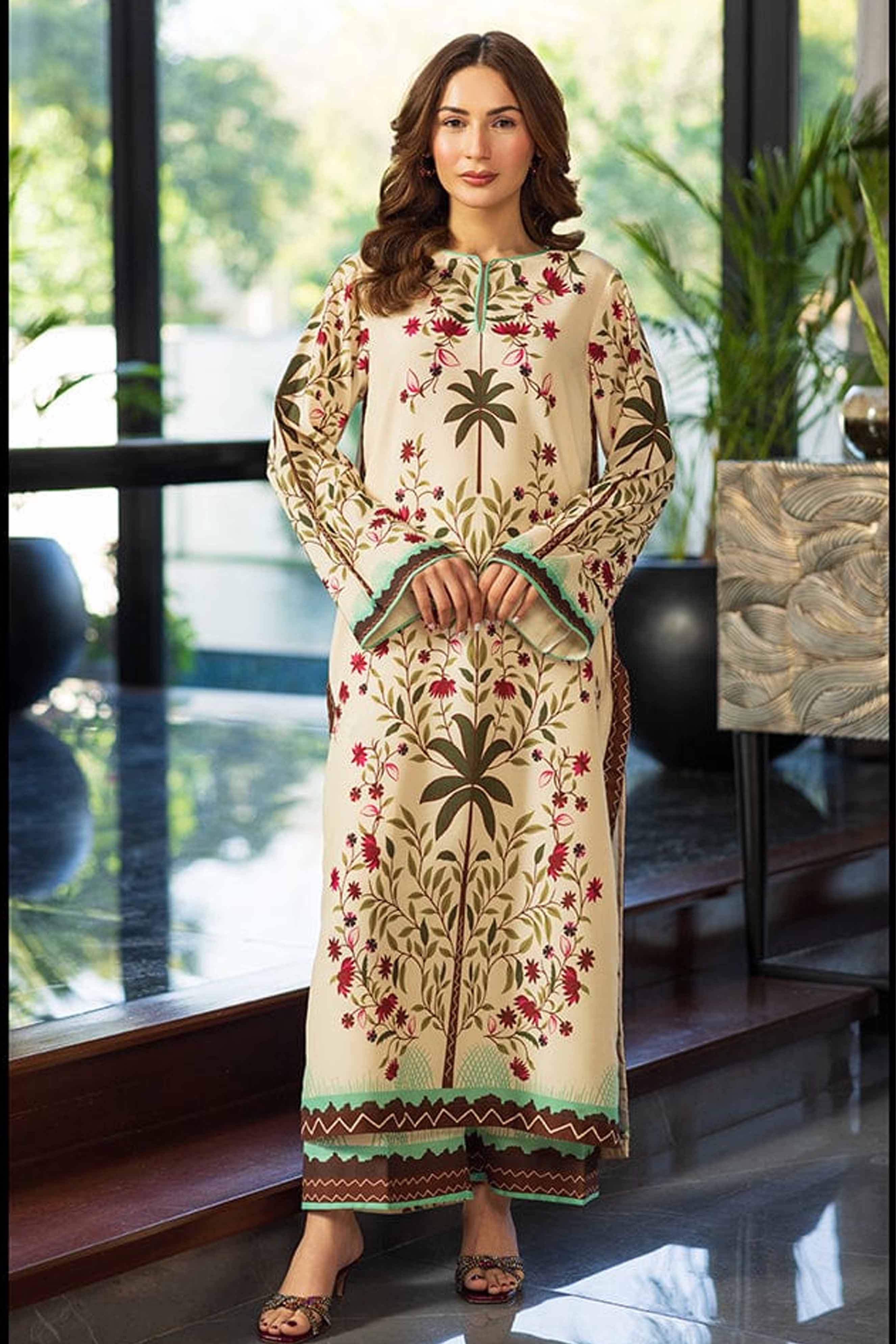 Digital Printed Dress 2PC - 851