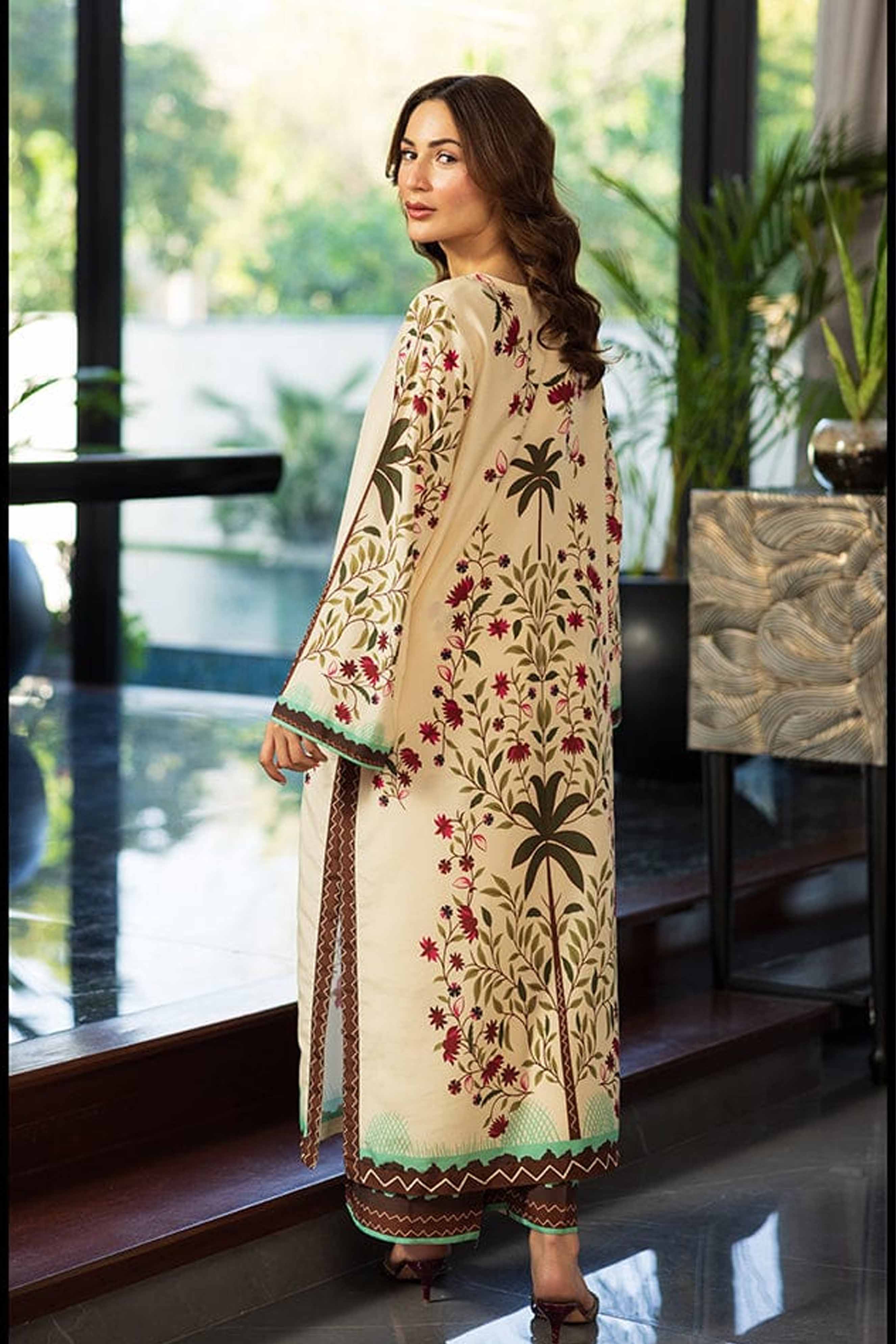 Digital Printed Dress 2PC - 851