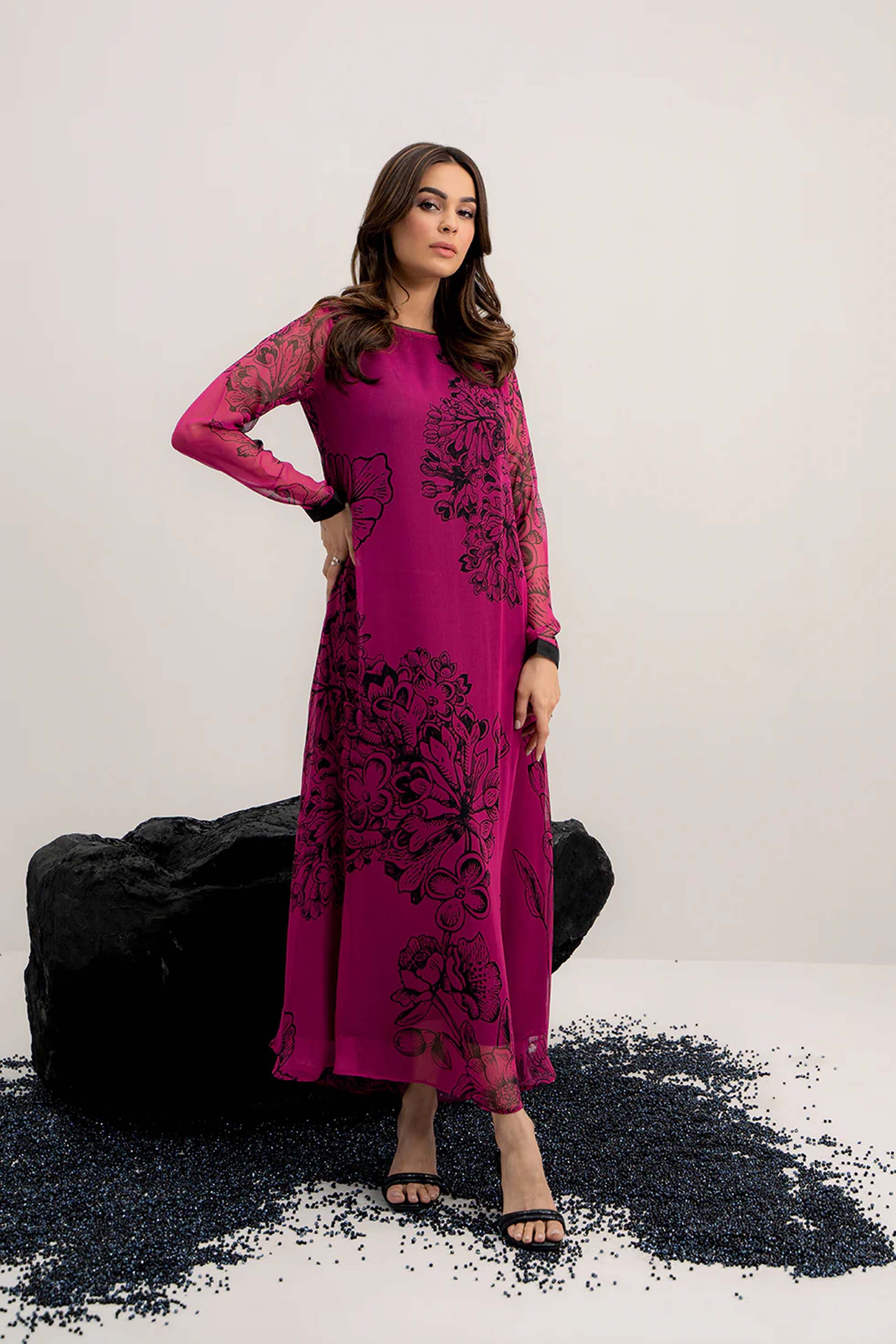 Digital Printed Dress 2PC - 855
