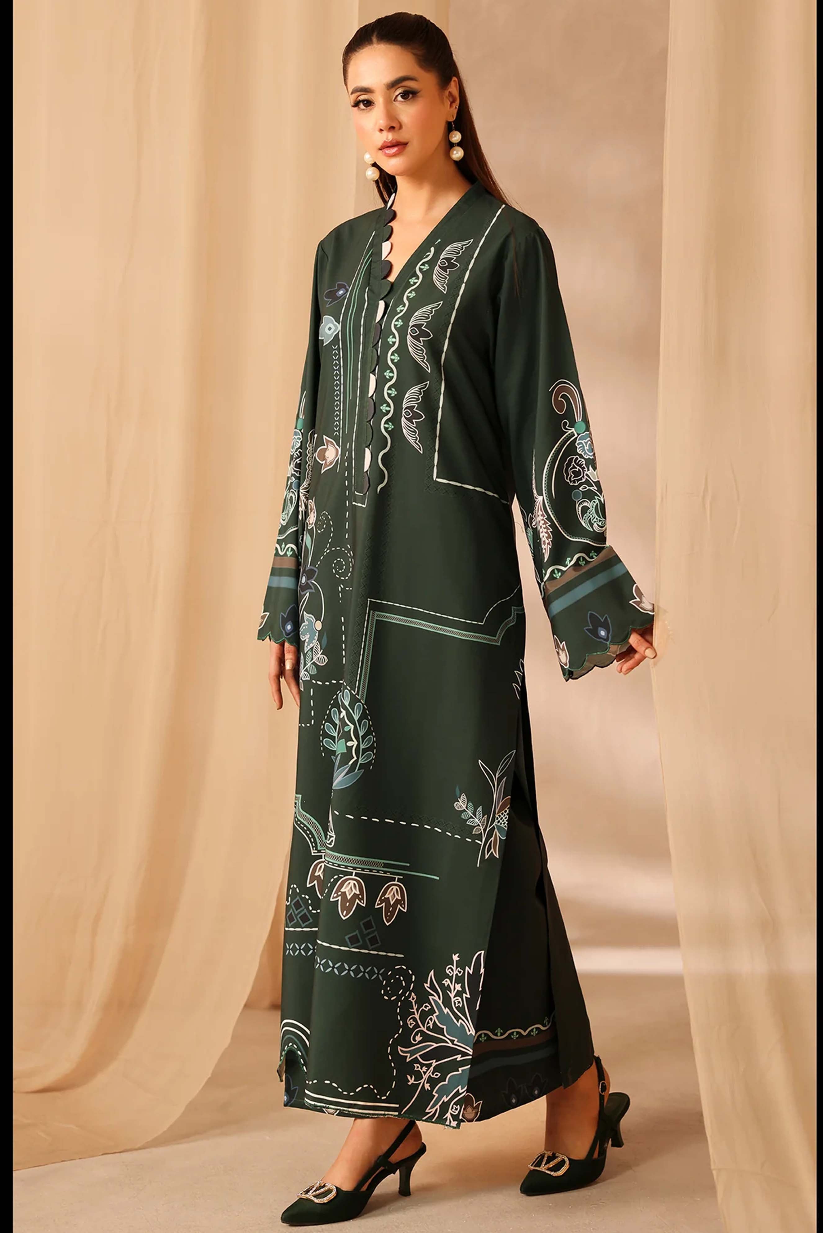 Digital Printed Dress 2PC - 857