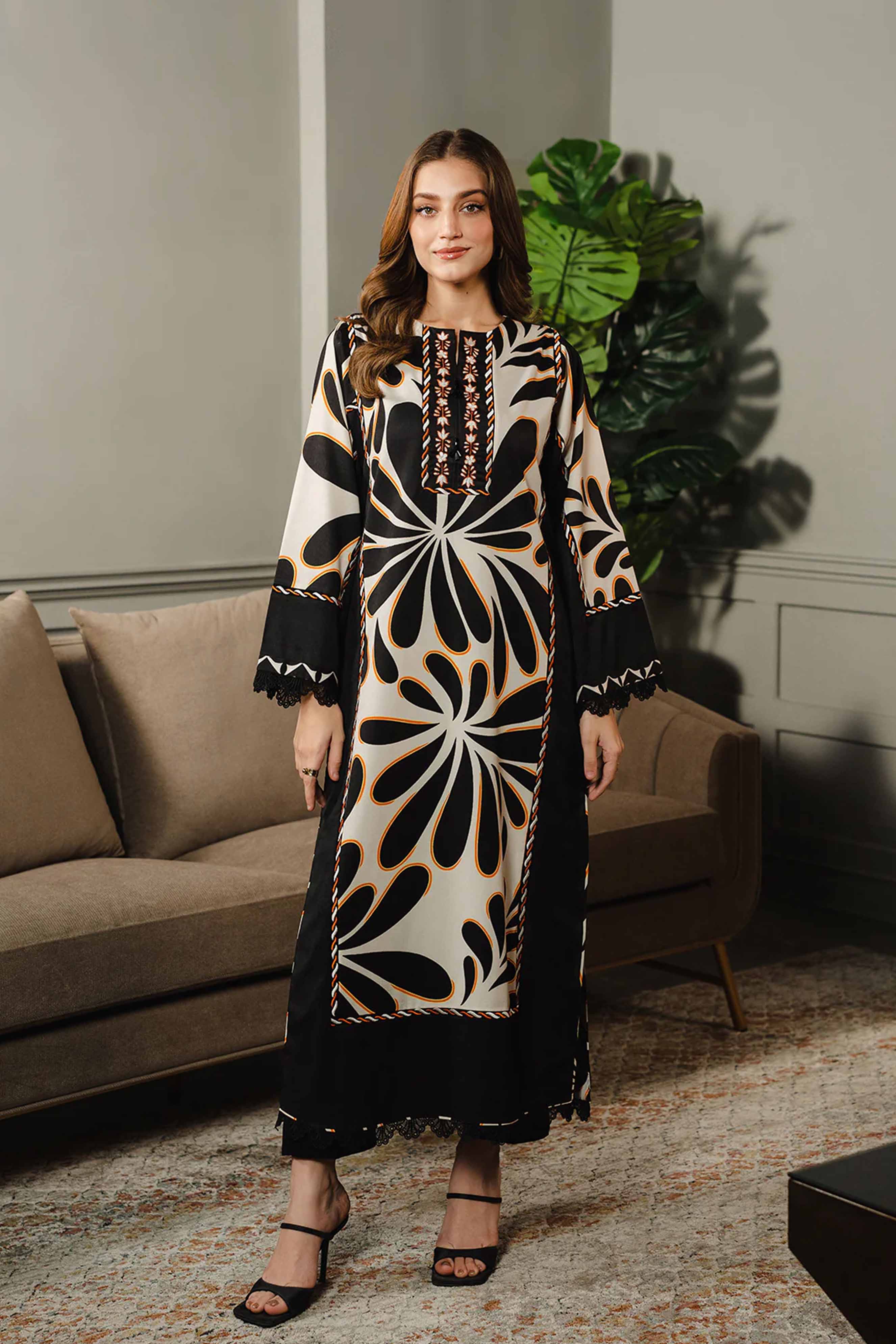 Digital Printed Dress 2PC - 859