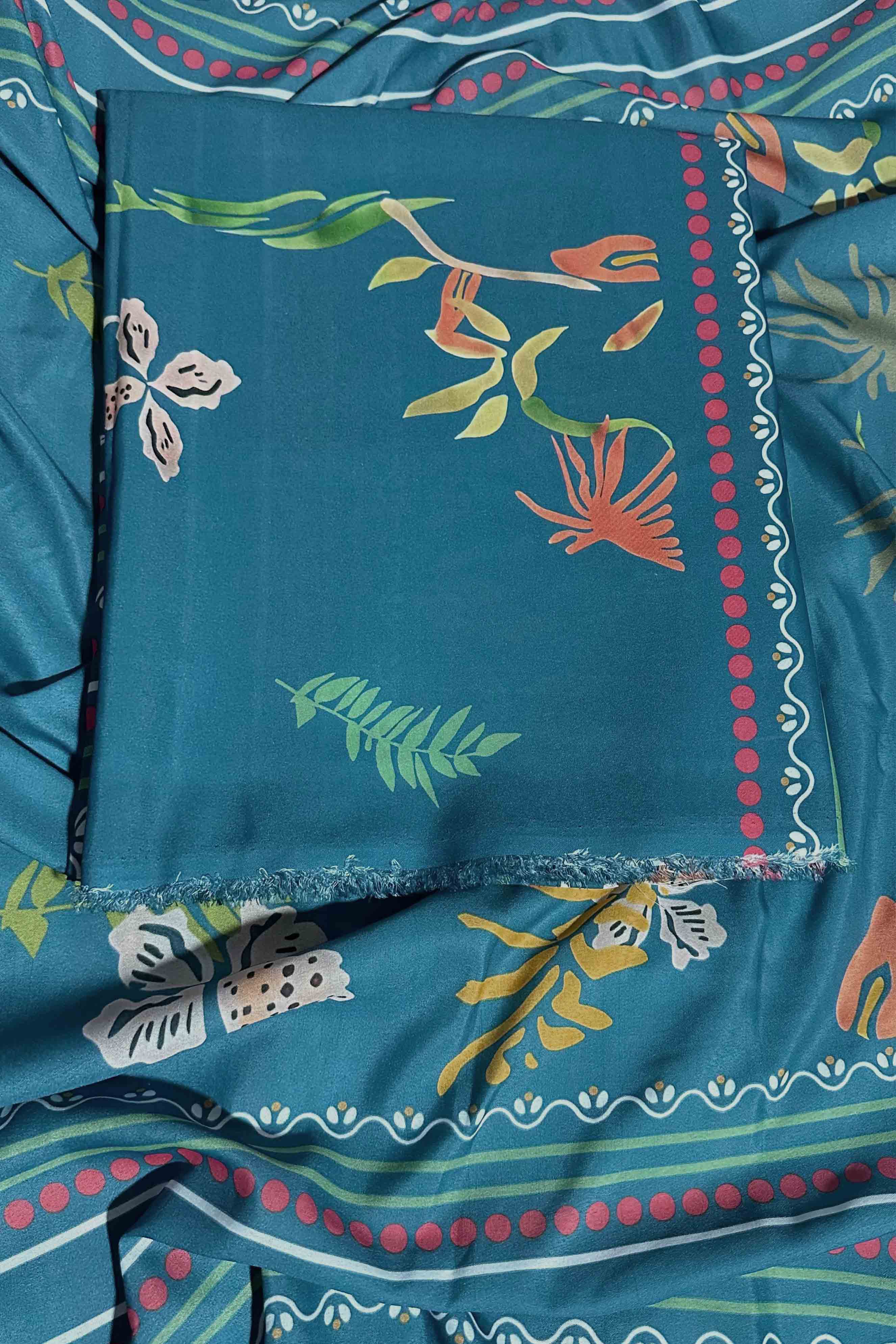 Trendy Hania Amir Unstitched 2pcs Set - UN-807