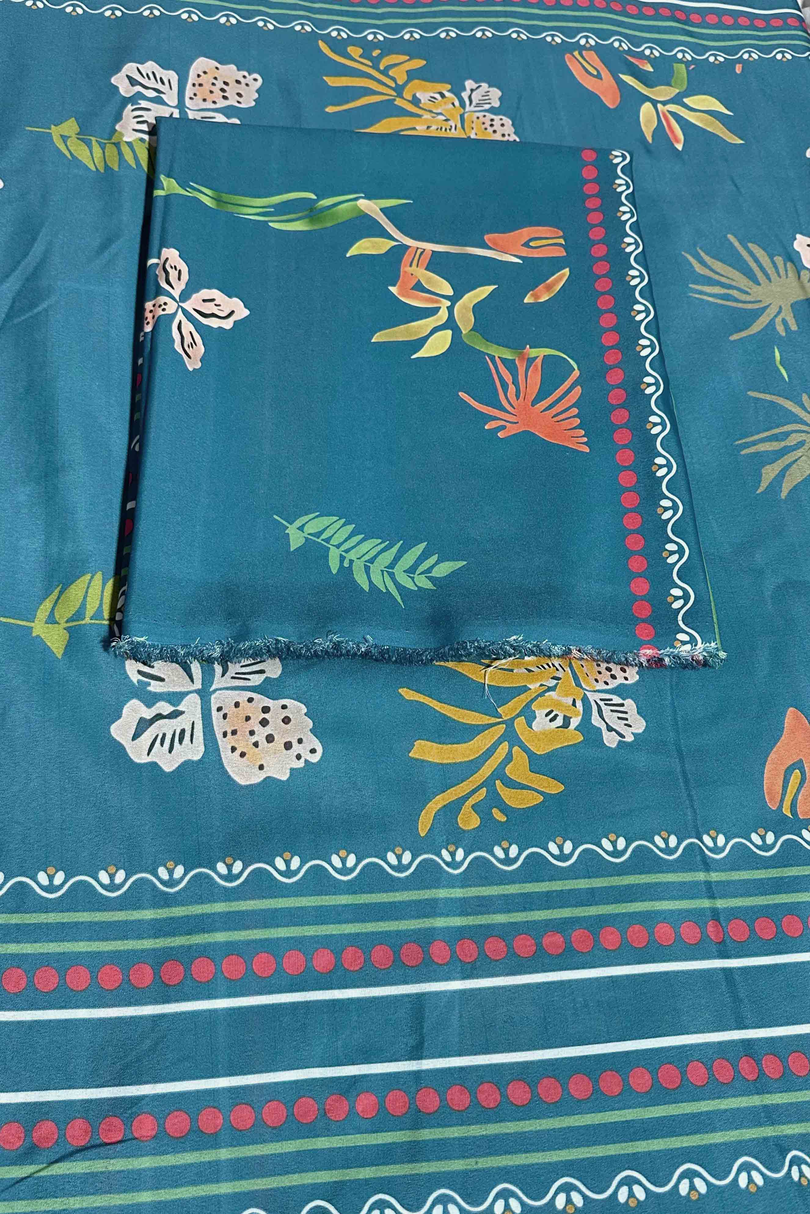 Trendy Hania Amir Unstitched 2pcs Set - UN-807