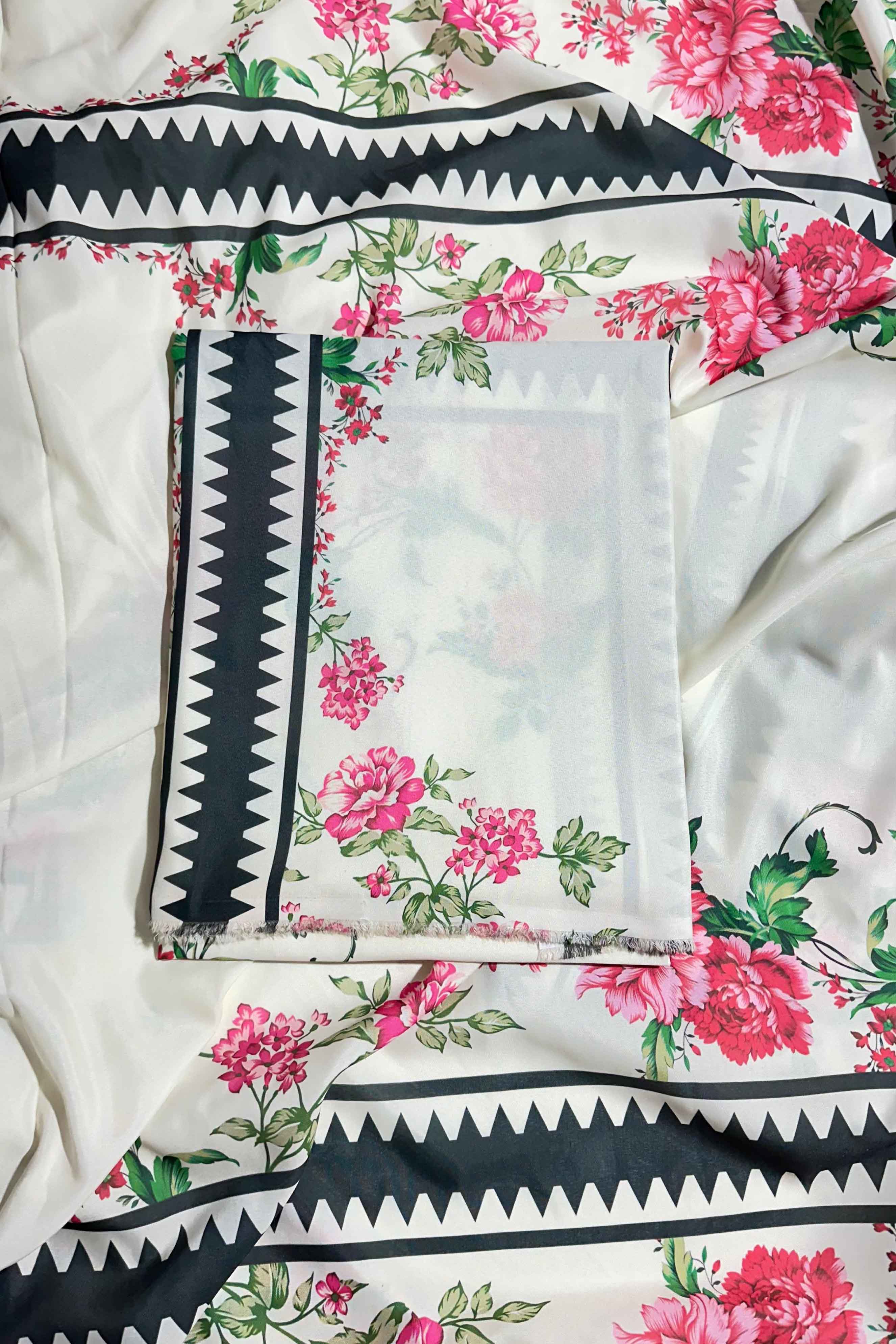 Unstitched 2pcs Set Digital Printed Poly Lawn- UN-810