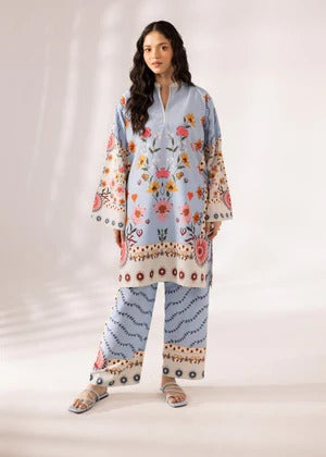 Long Length Printed Dress 2PC - 864
