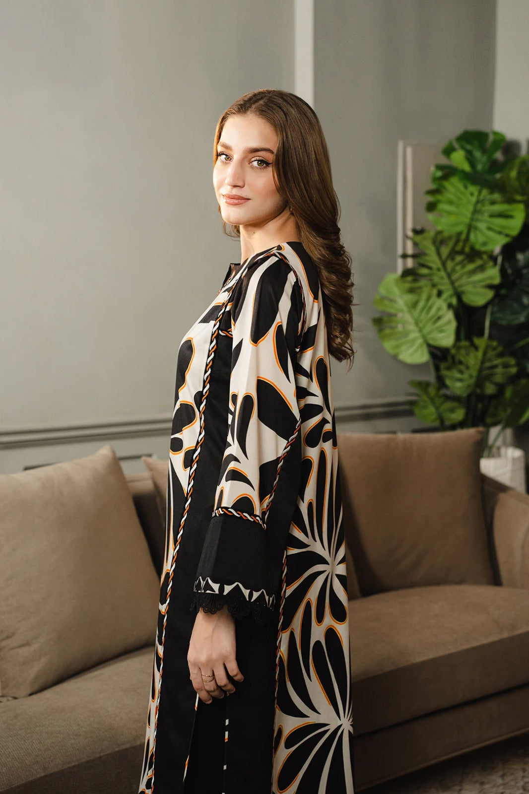Digital Printed Dress 2PC - 859