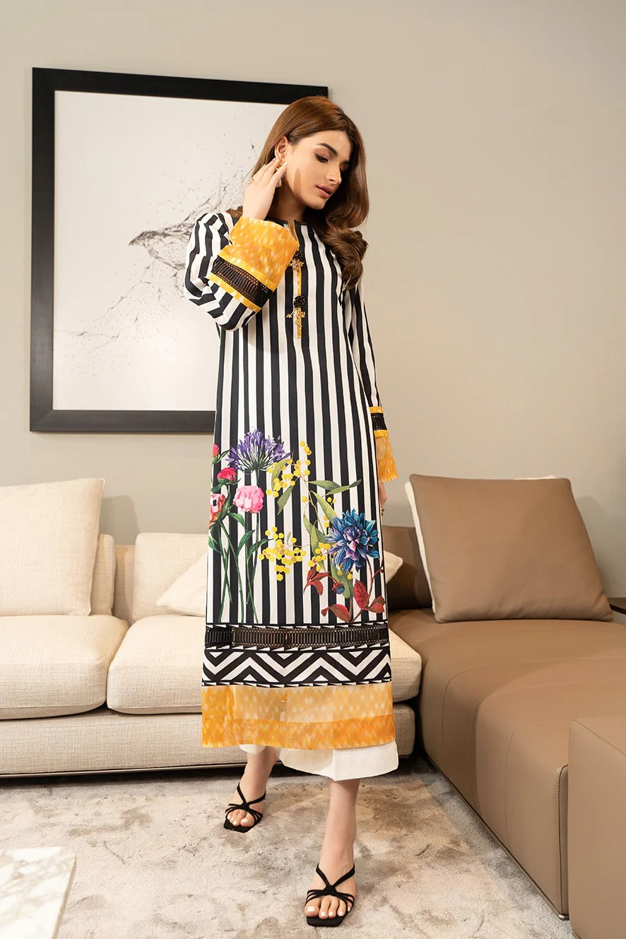 Digital Printed Dress 2PC - 858