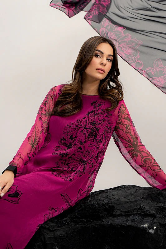 Digital Printed Dress 2PC - 855