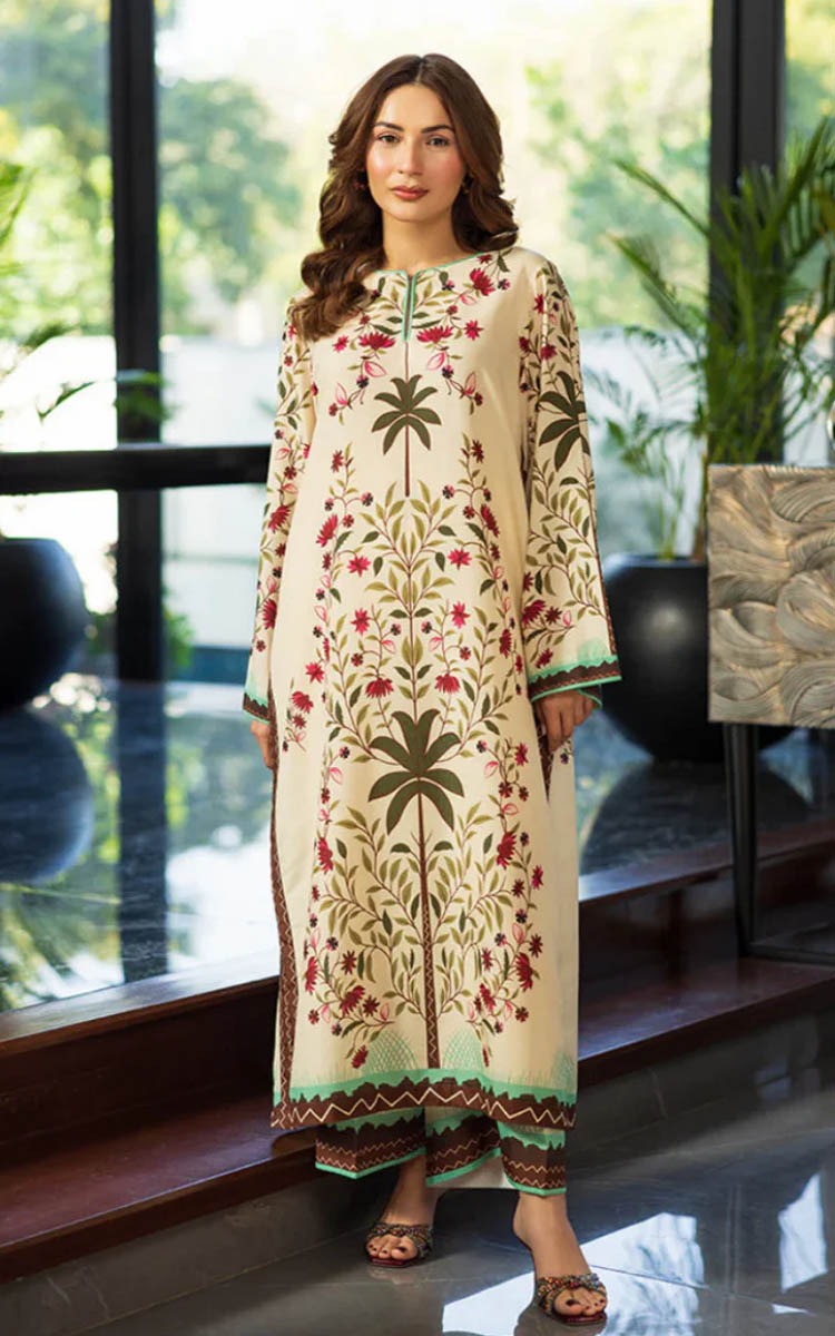 Digital Printed Dress 2PC - 851