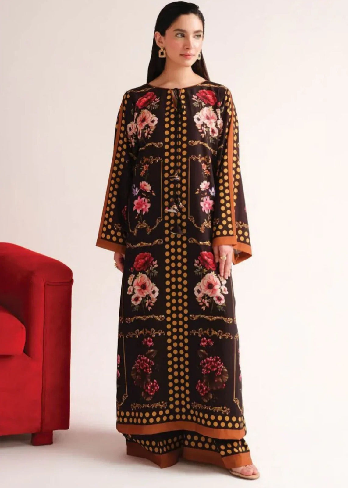 Digital Printed Dress 2PC - 848