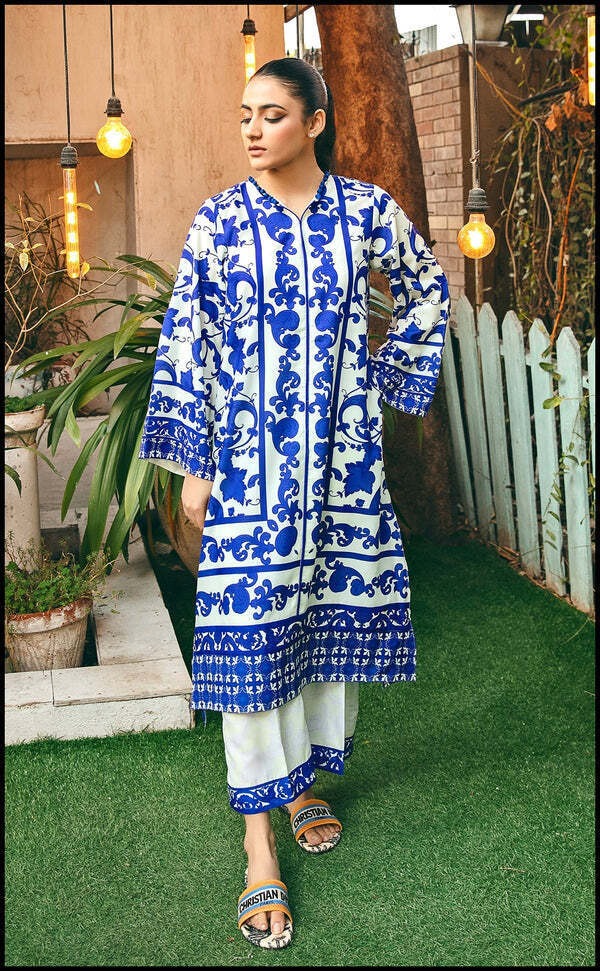 Digital Printed Dress 2PC - 846