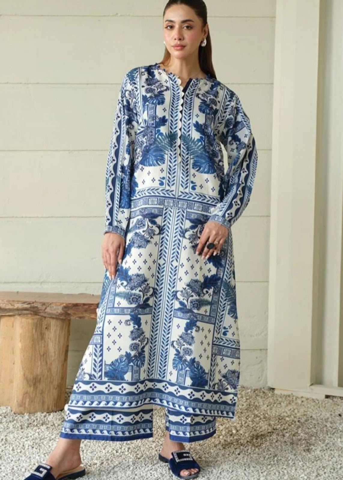 Digital Printed Dress 2PC - 844