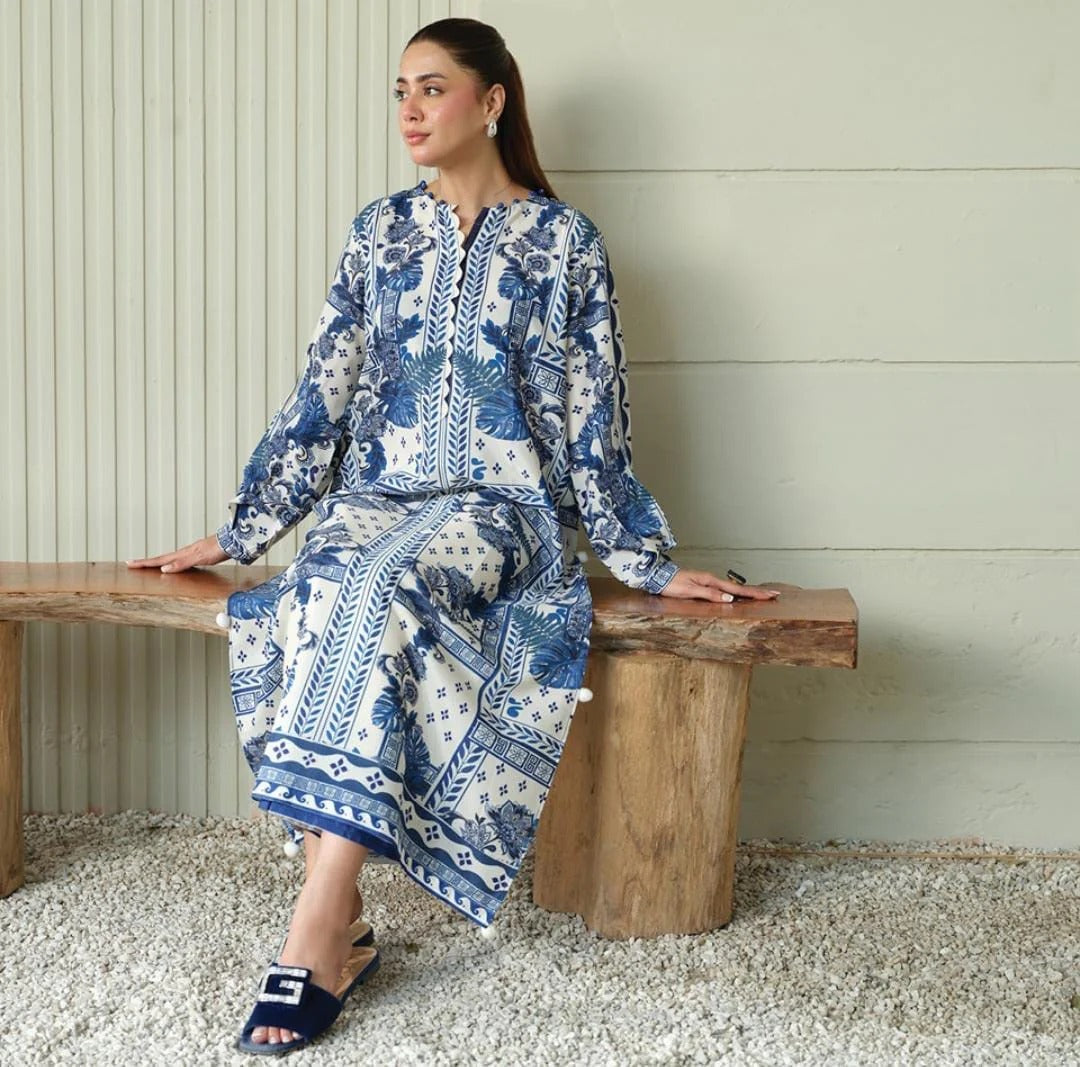 Digital Printed Dress 2PC - 844
