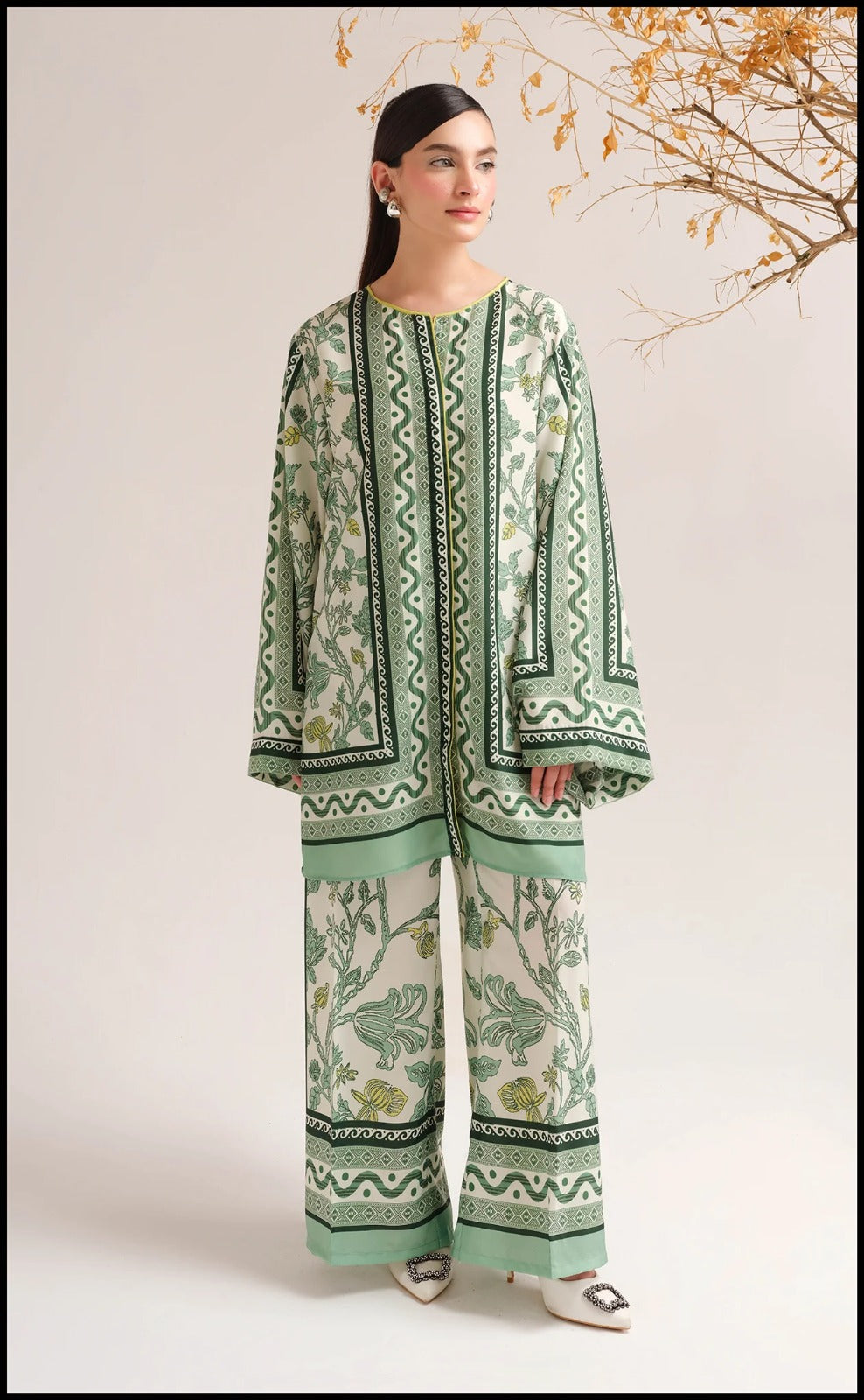 Digital Printed Dress 2PC - 843