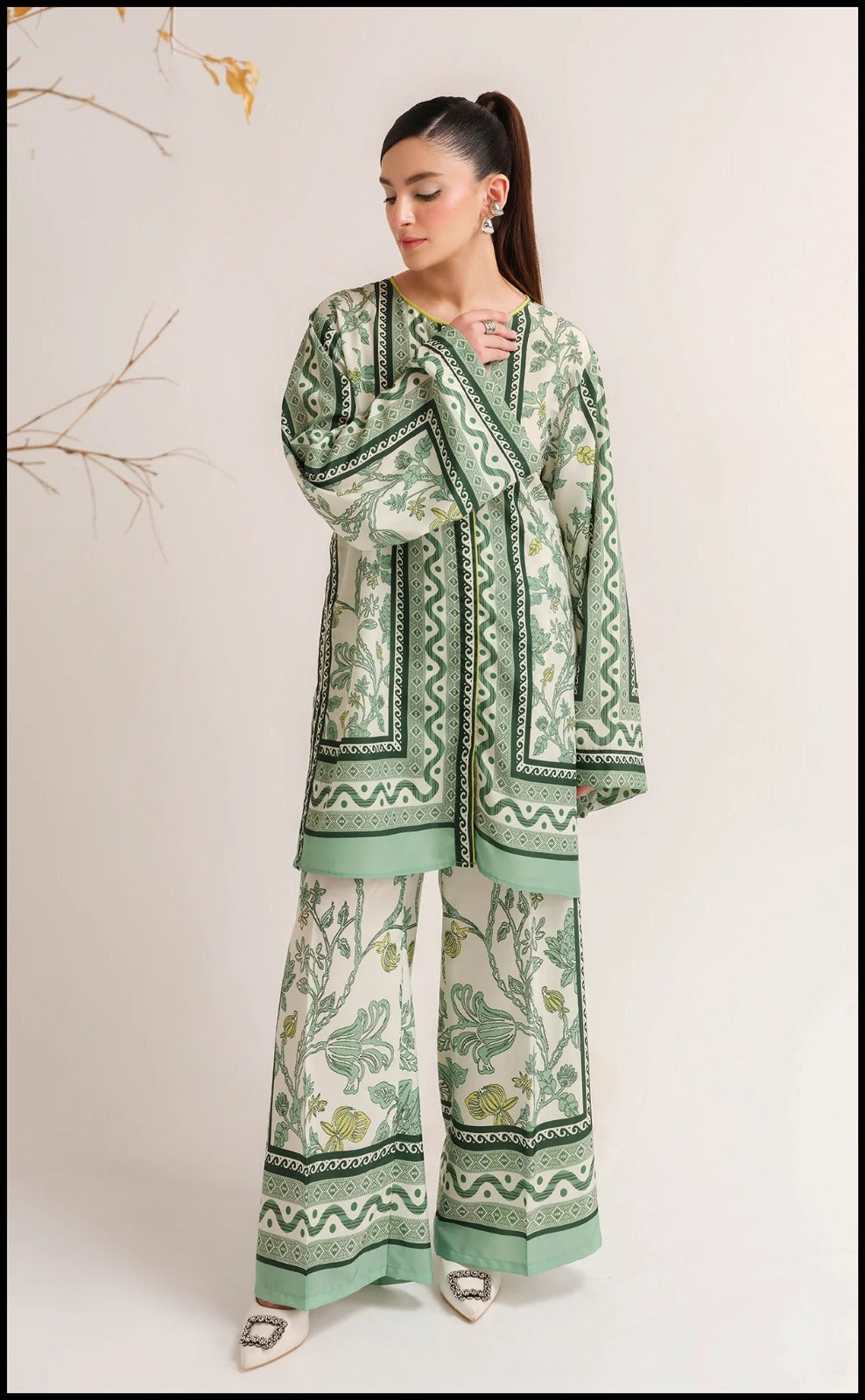 Digital Printed Dress 2PC - 843