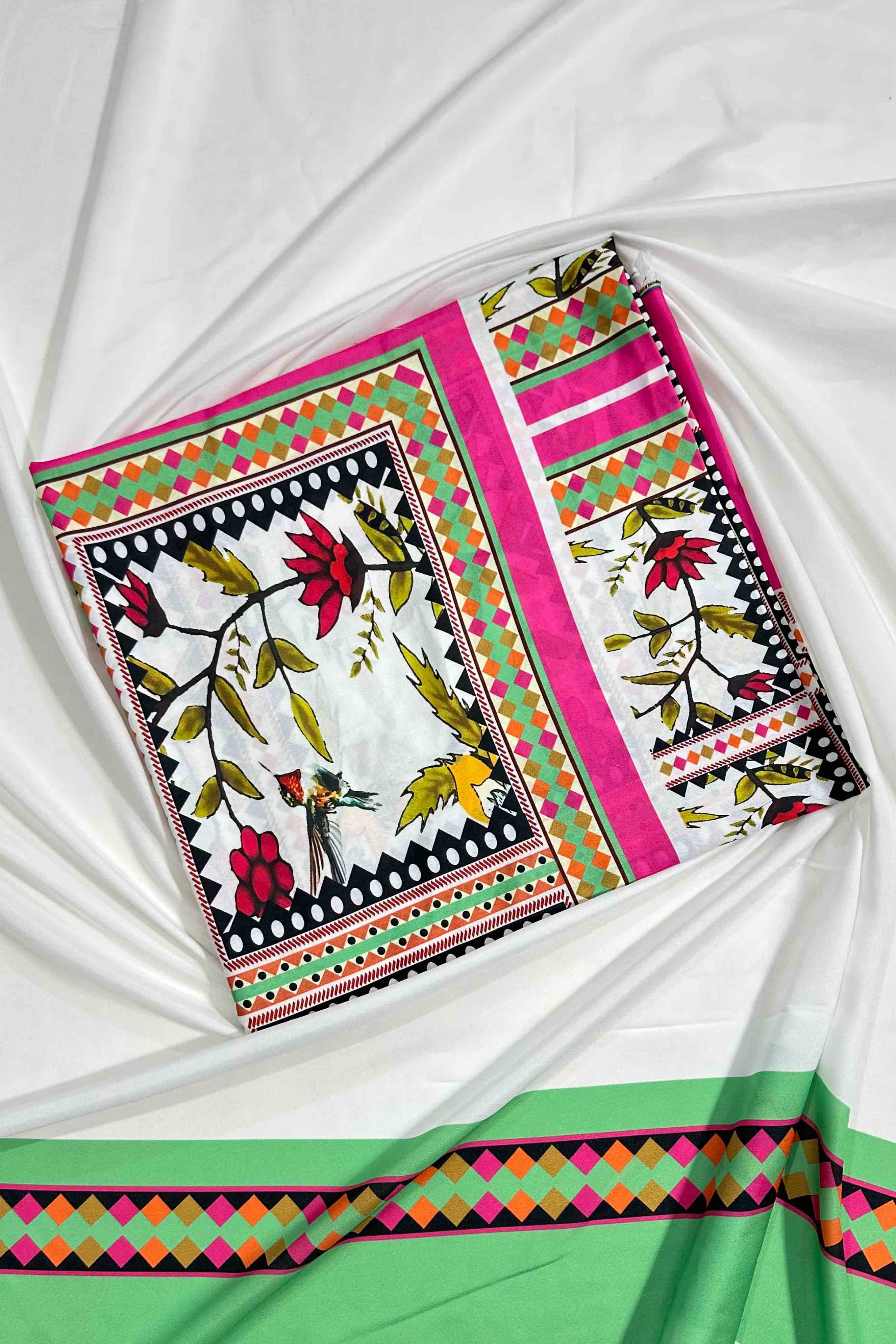 Unstitched 2pcs Digital Printed Set - UN-823