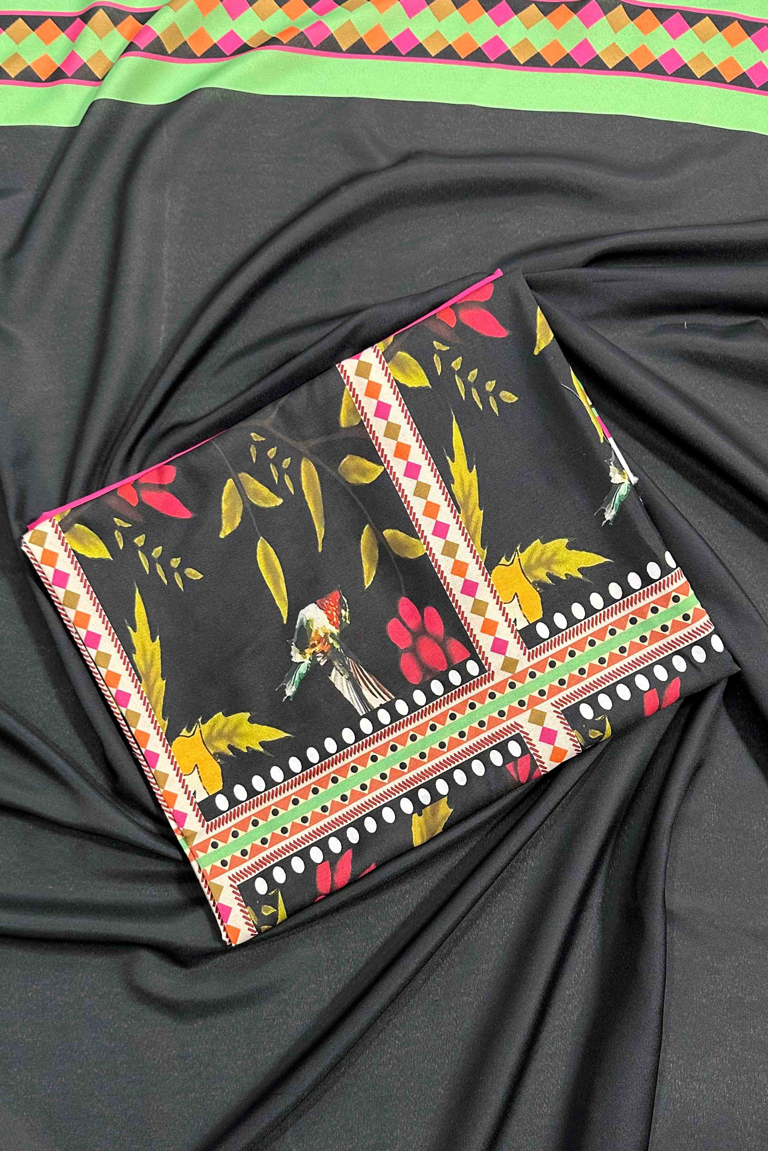 Unstitched 2pcs Digital Printed Set - UN-826