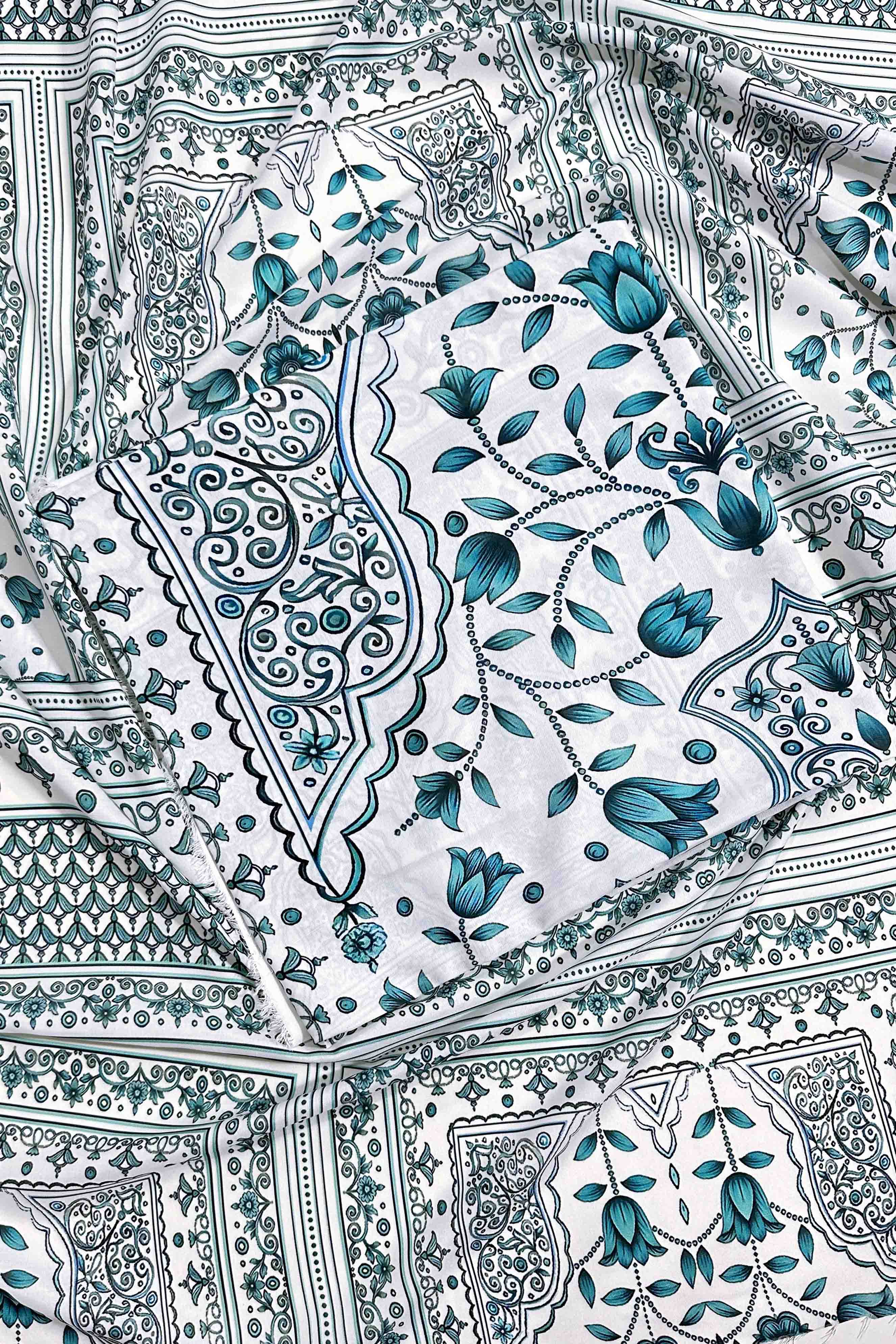 Unstitched 2pcs Digital Printed Set - UN-824
