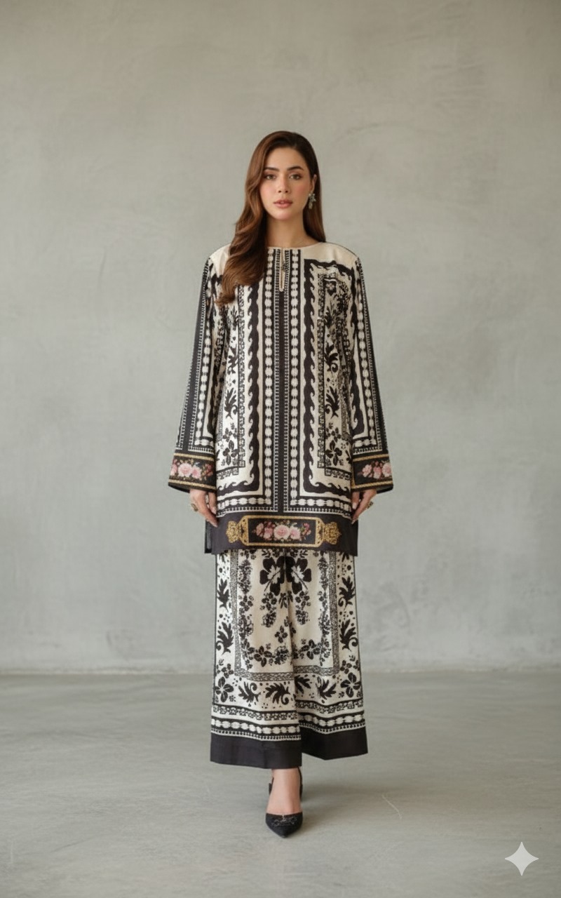 Boho Chic Art-Panel Co-ord Set - 2 Piece