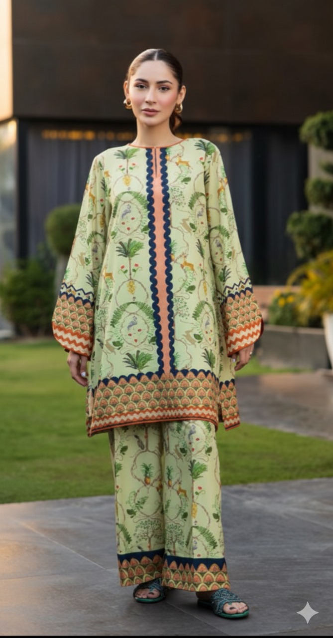 Exotic Wildlife Digital Print Co-ord Set - 2 Piece
